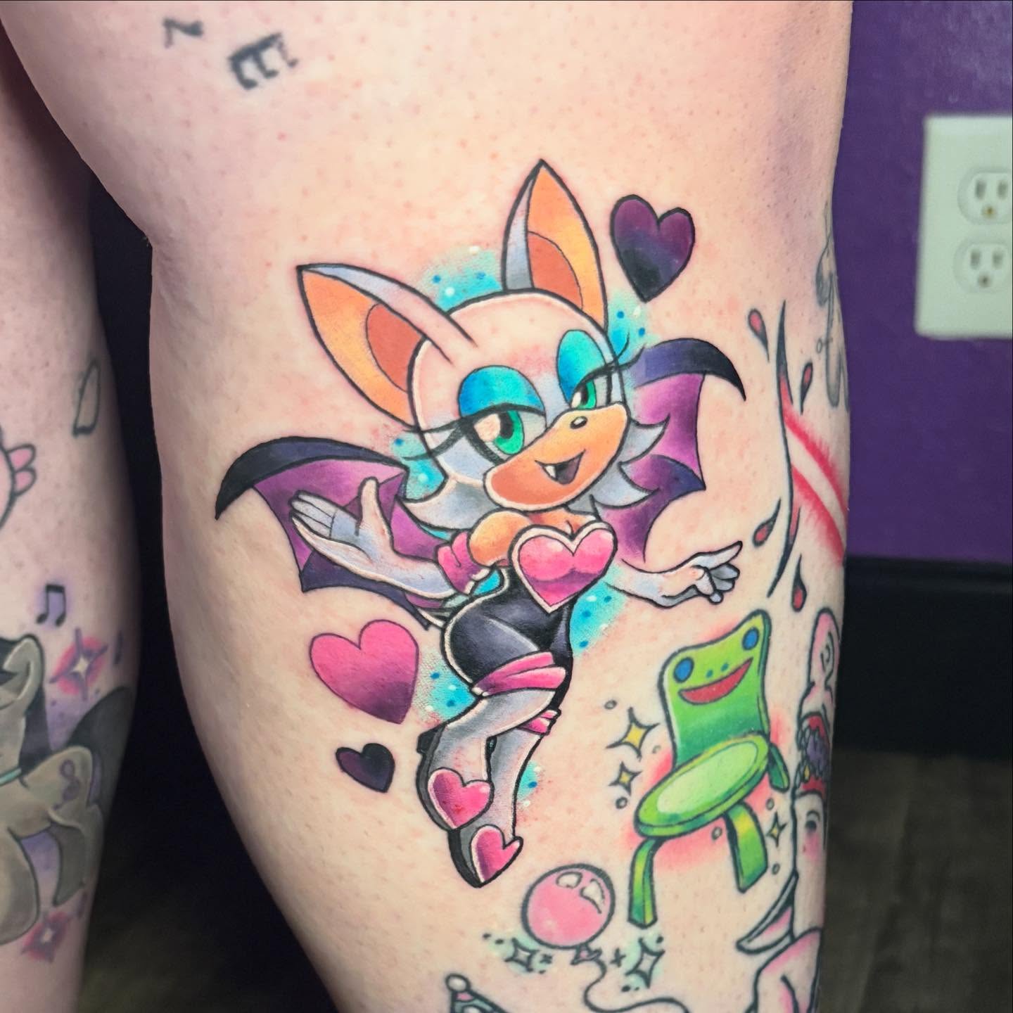 Tattoo by @inkbyjordi — watercolor, anime