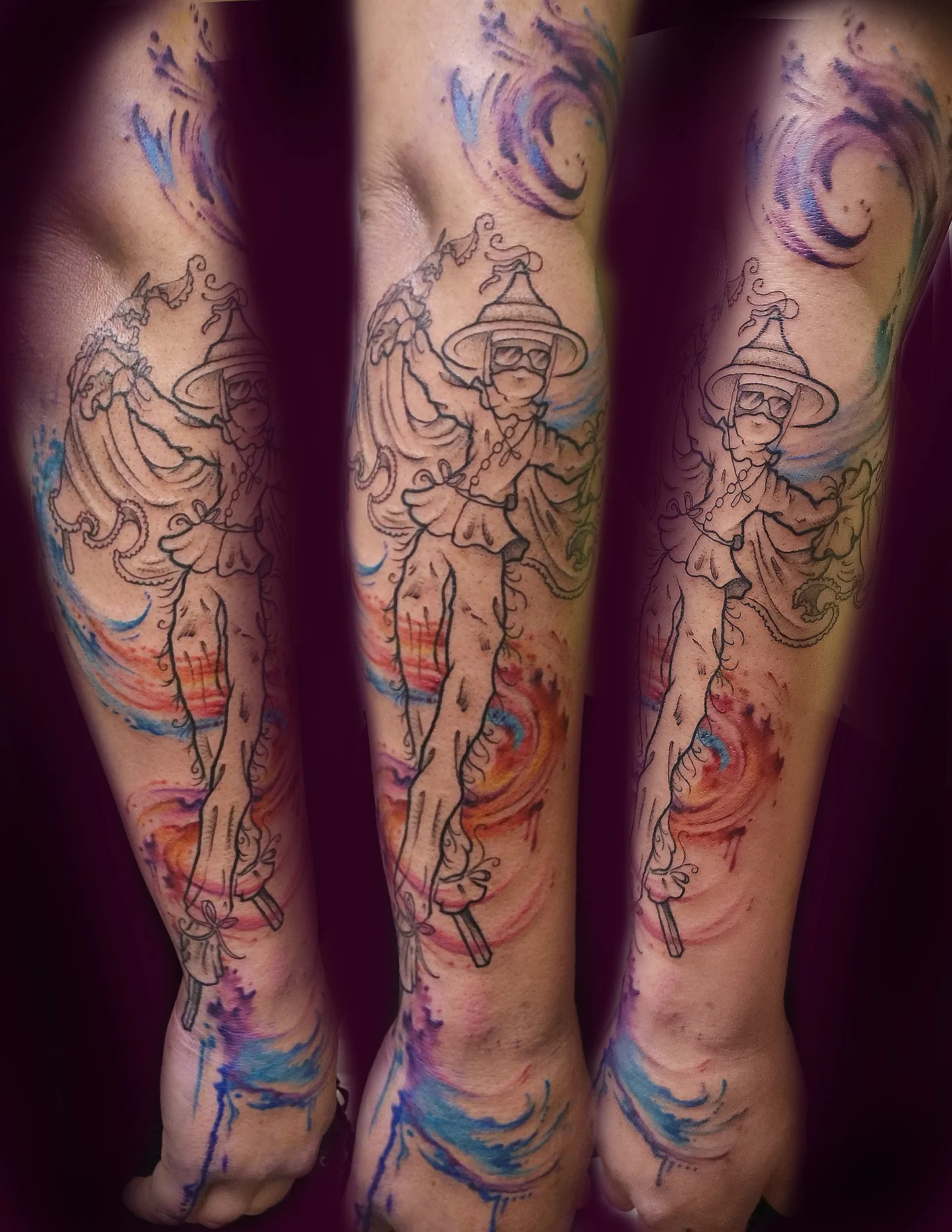Tattoo by @viiduquette — watercolor