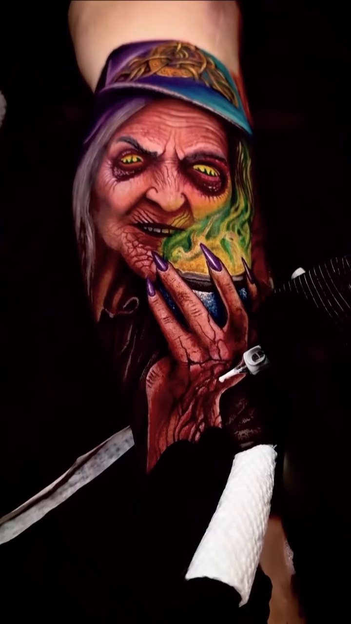 Tattoo by @donpeddicordart — realism, dark_realism