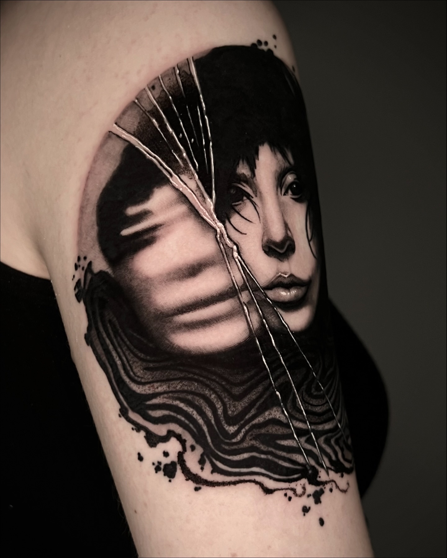 Portrait realism tattoo on the forearm by ๐ฒ๐ฐ๐ธ๐๐ป๐๐ฝ โก