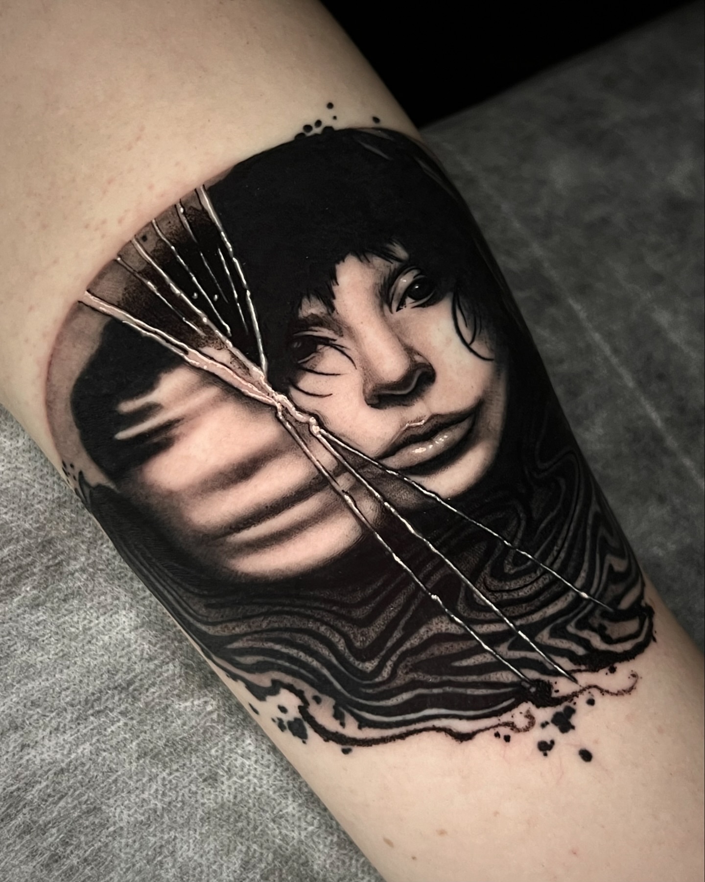 Portrait realism tattoo on the forearm by ๐ฒ๐ฐ๐ธ๐๐ป๐๐ฝ โก