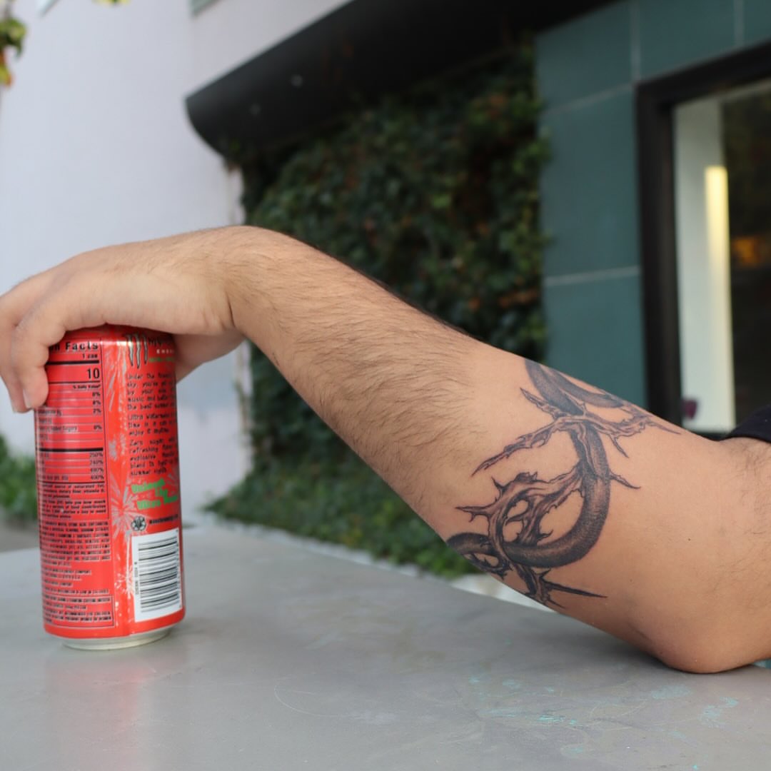 Tattoo by @ladyjutsu — black_and_grey