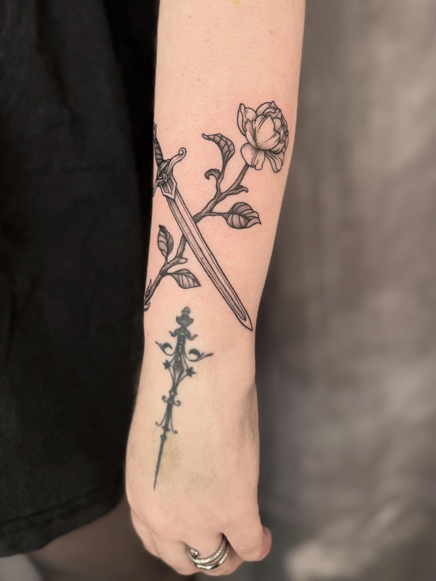 Tattoo by @hillary_blair — black_and_grey