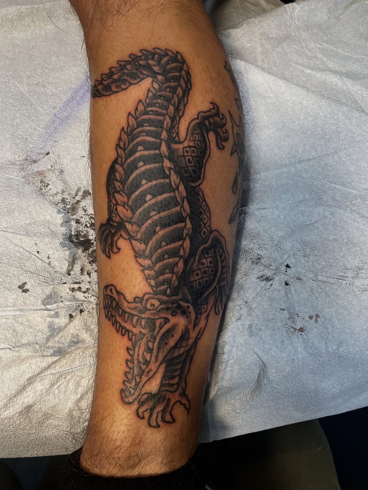 Tattoo by @brandonglasstattoos — black_and_grey