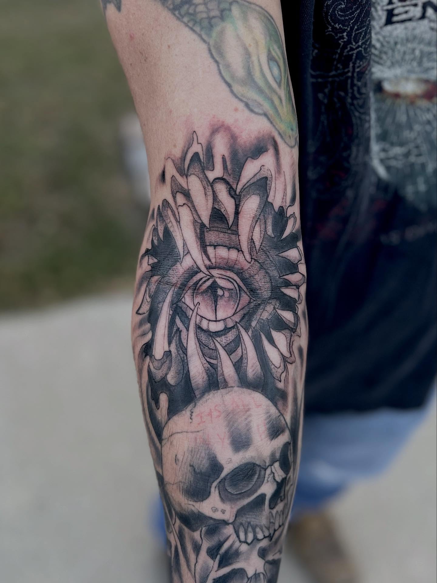 Tattoo by @andrewwatkinstattoos — black_and_grey, realism