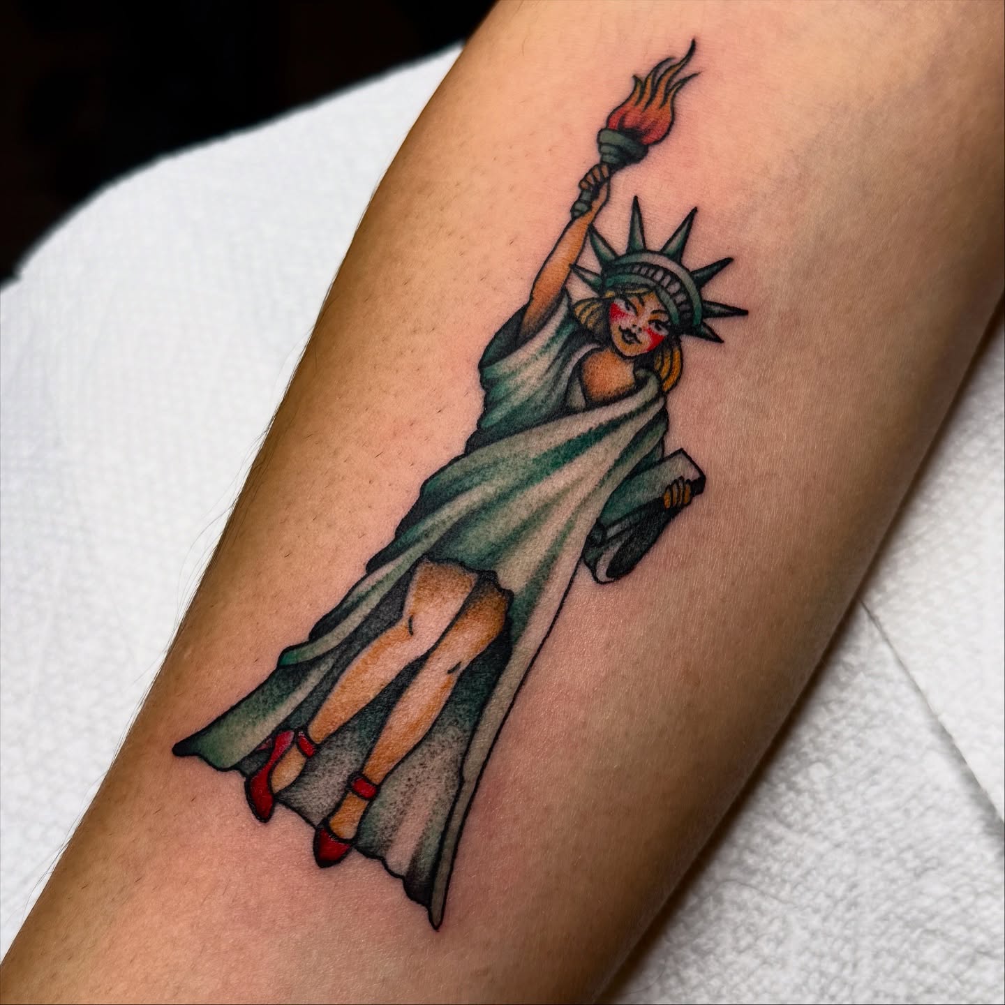 Tattoo by @wolfhazel β american_traditional