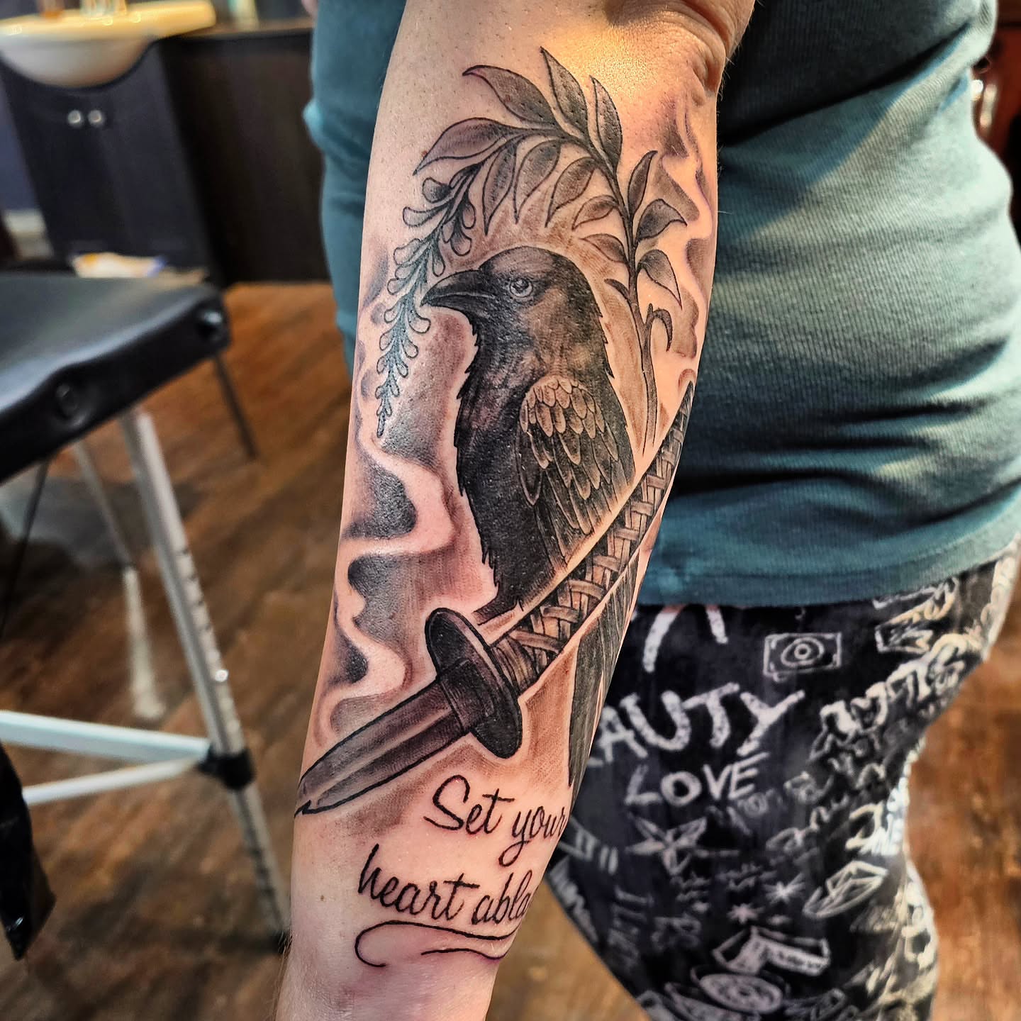 Tattoo by @remnantironandart — black_and_grey, realism