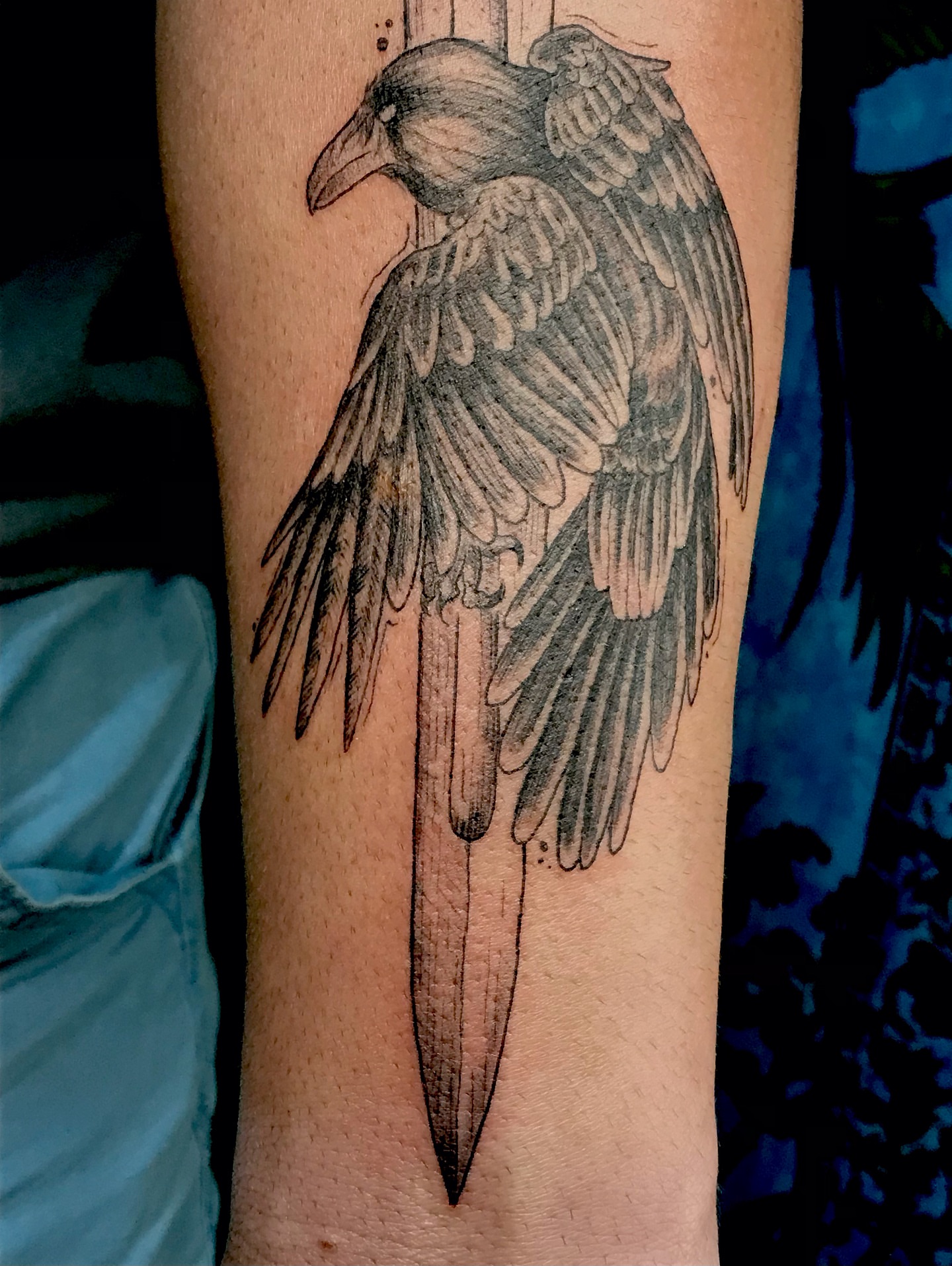 Tattoo by @talia_tattoo_ — black_and_grey