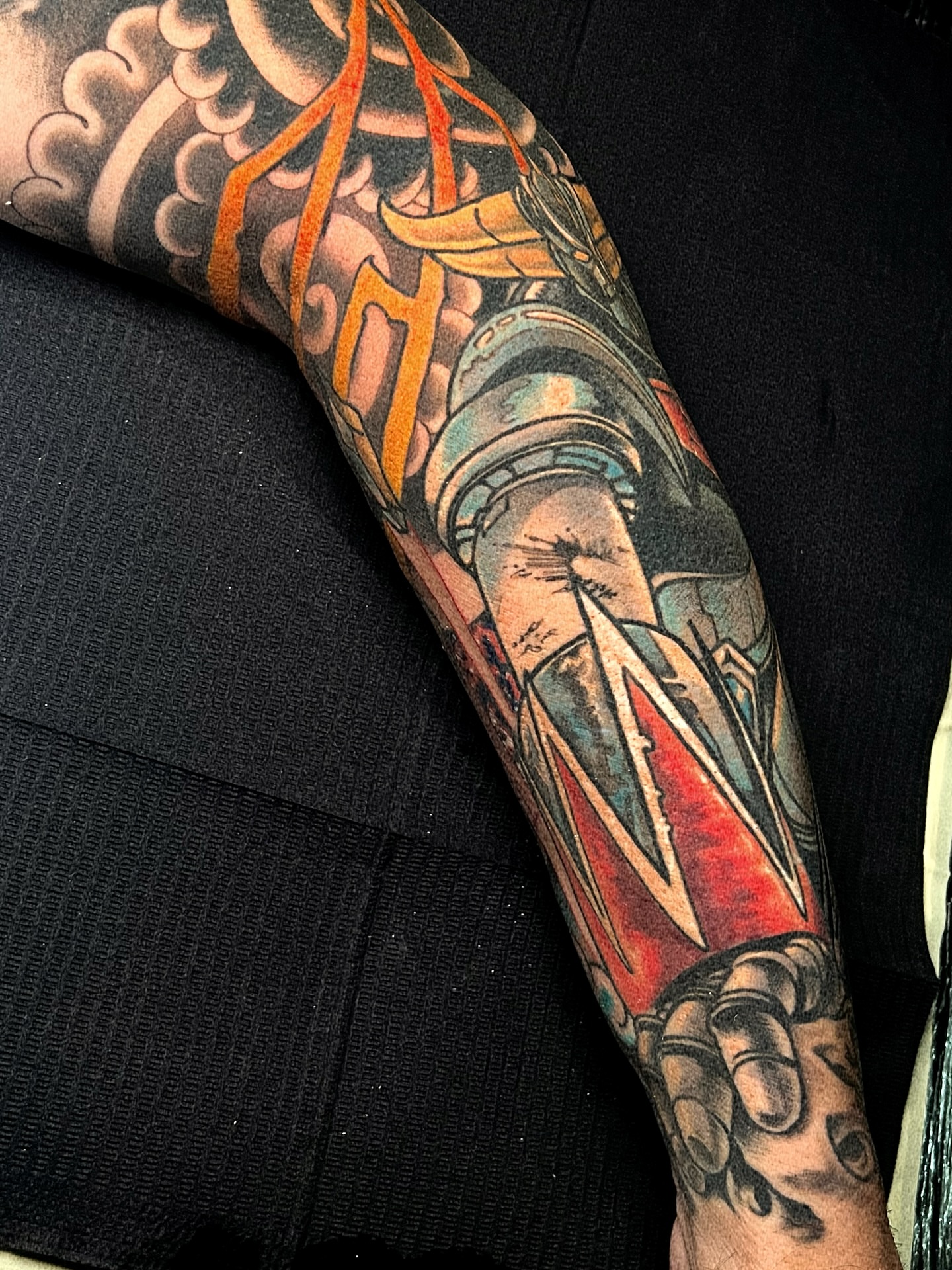 Tattoo by @fredd.chino.tattoos — american_traditional, dotwork