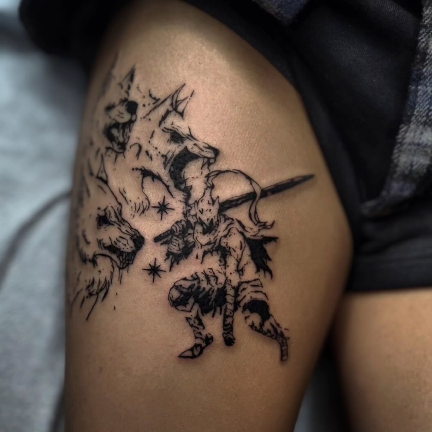 Tattoo by @brightboneink — black_and_grey