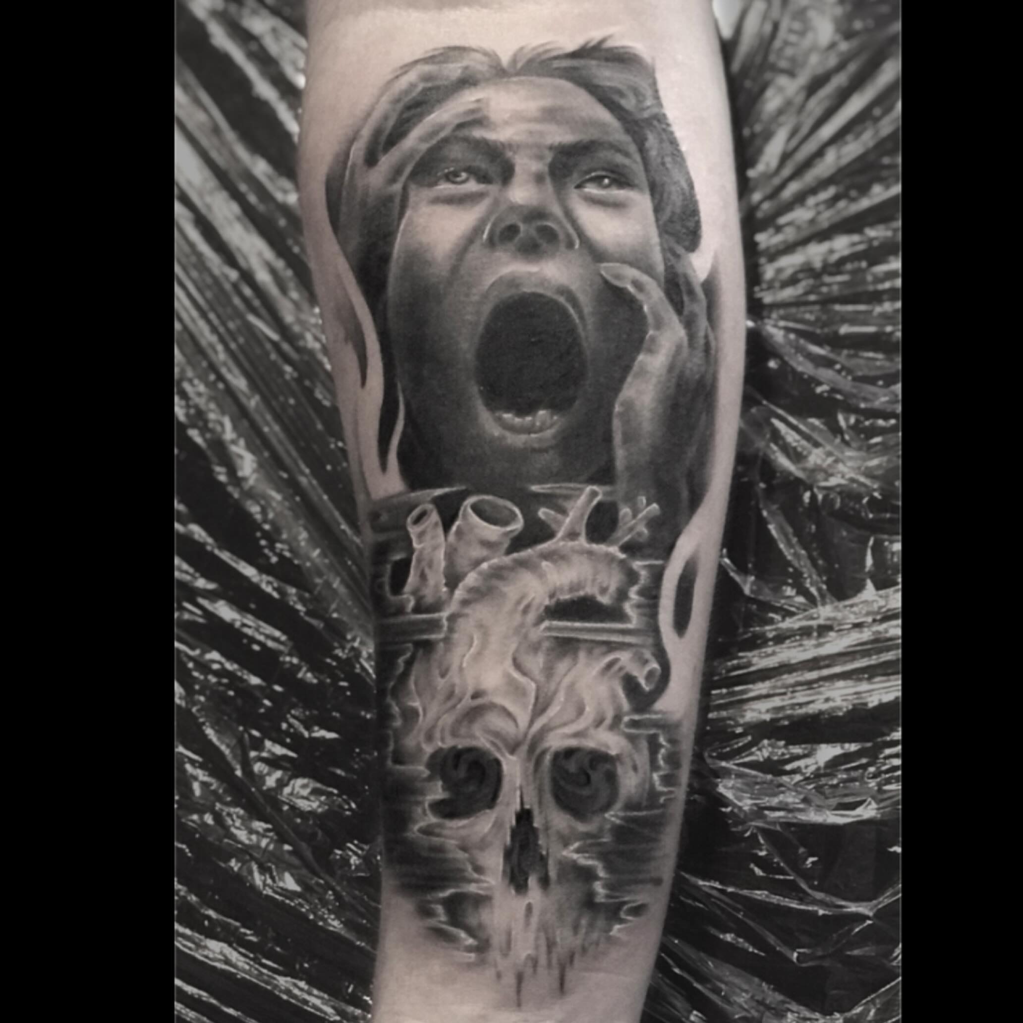 Tattoo by @heathersyvilla — realism, dark_realism