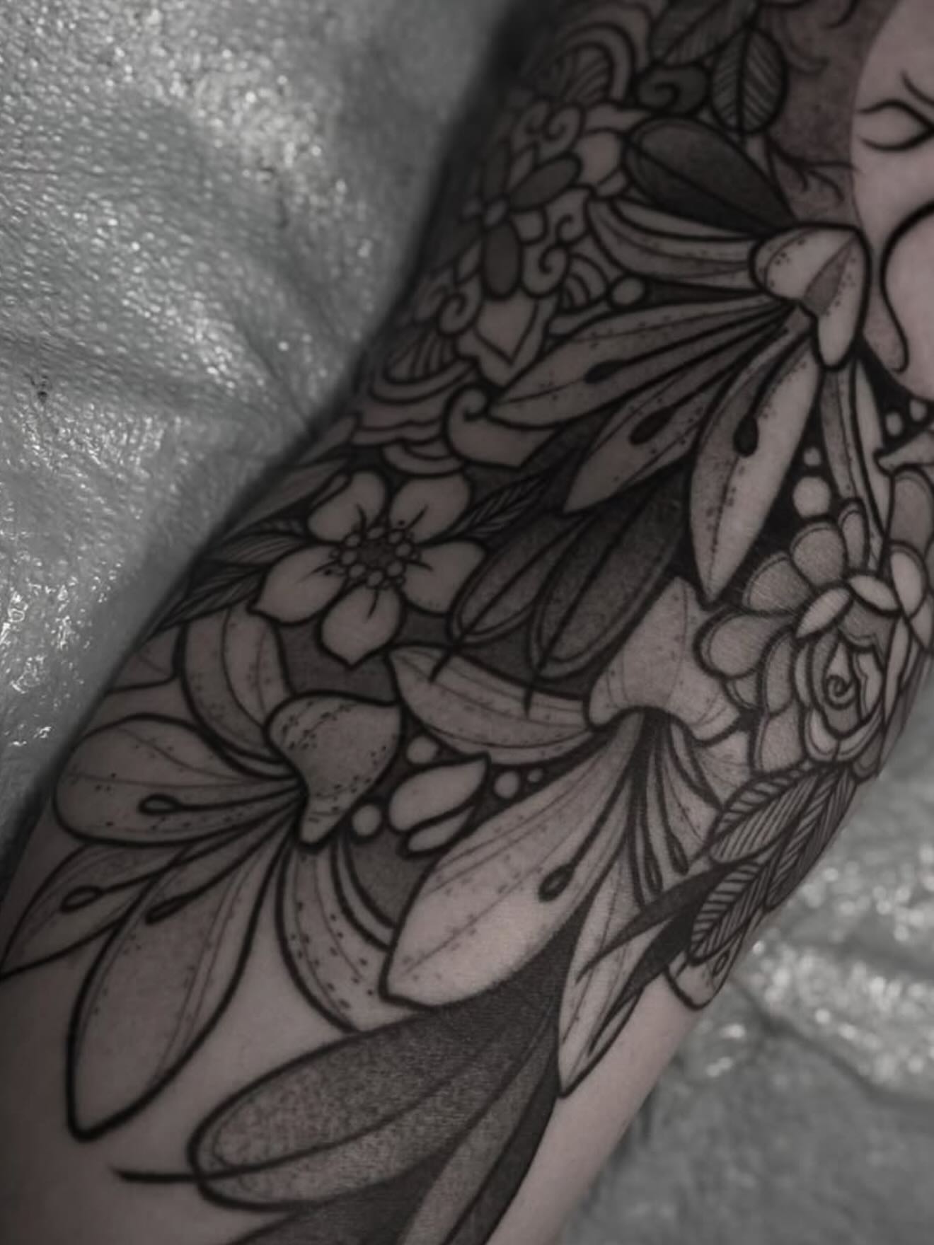 Tattoo by @m2thebtattoos — black_and_grey