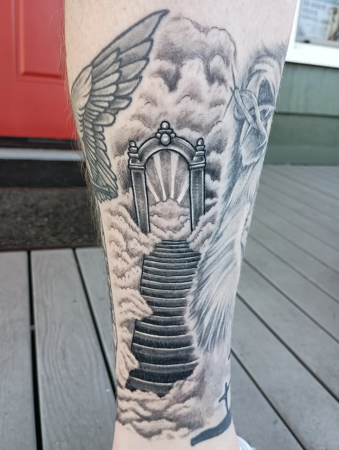 Tattoo by @mister_perks — black_and_grey, realism