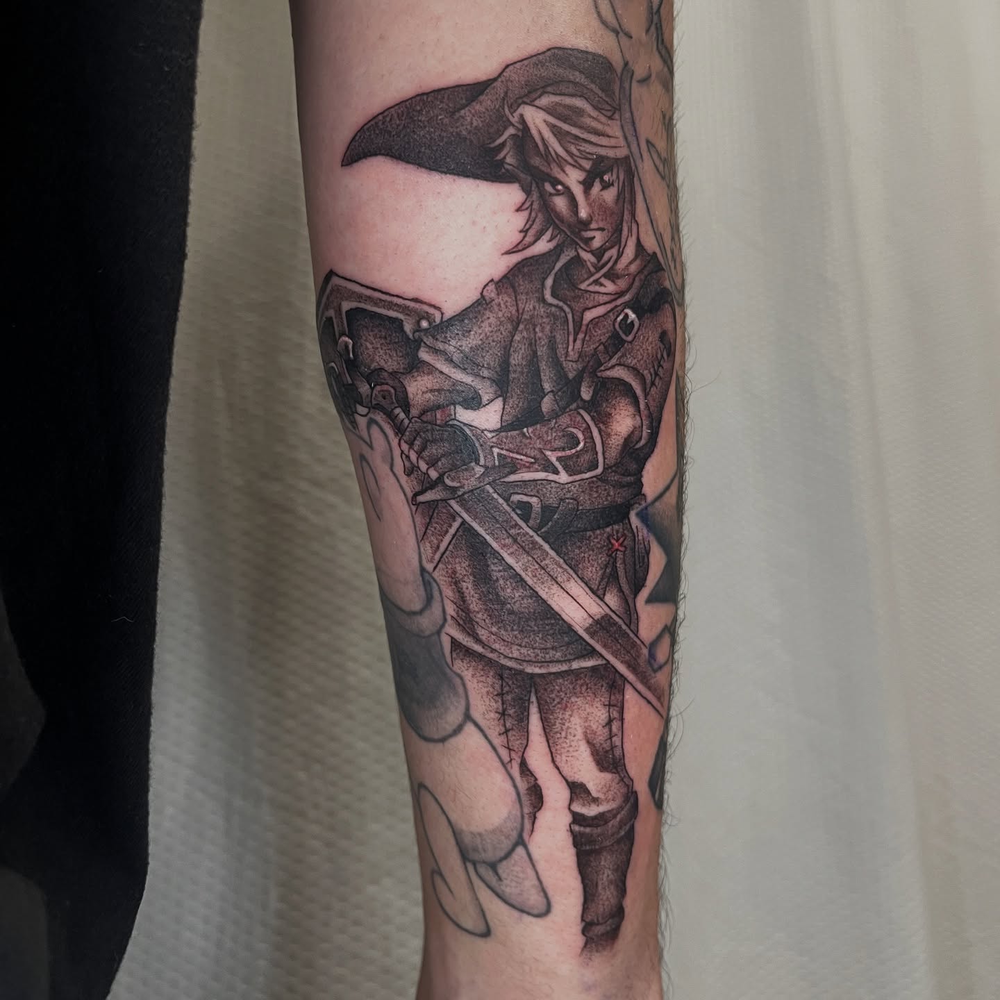 Tattoo by @vapidstar — dotwork, realism