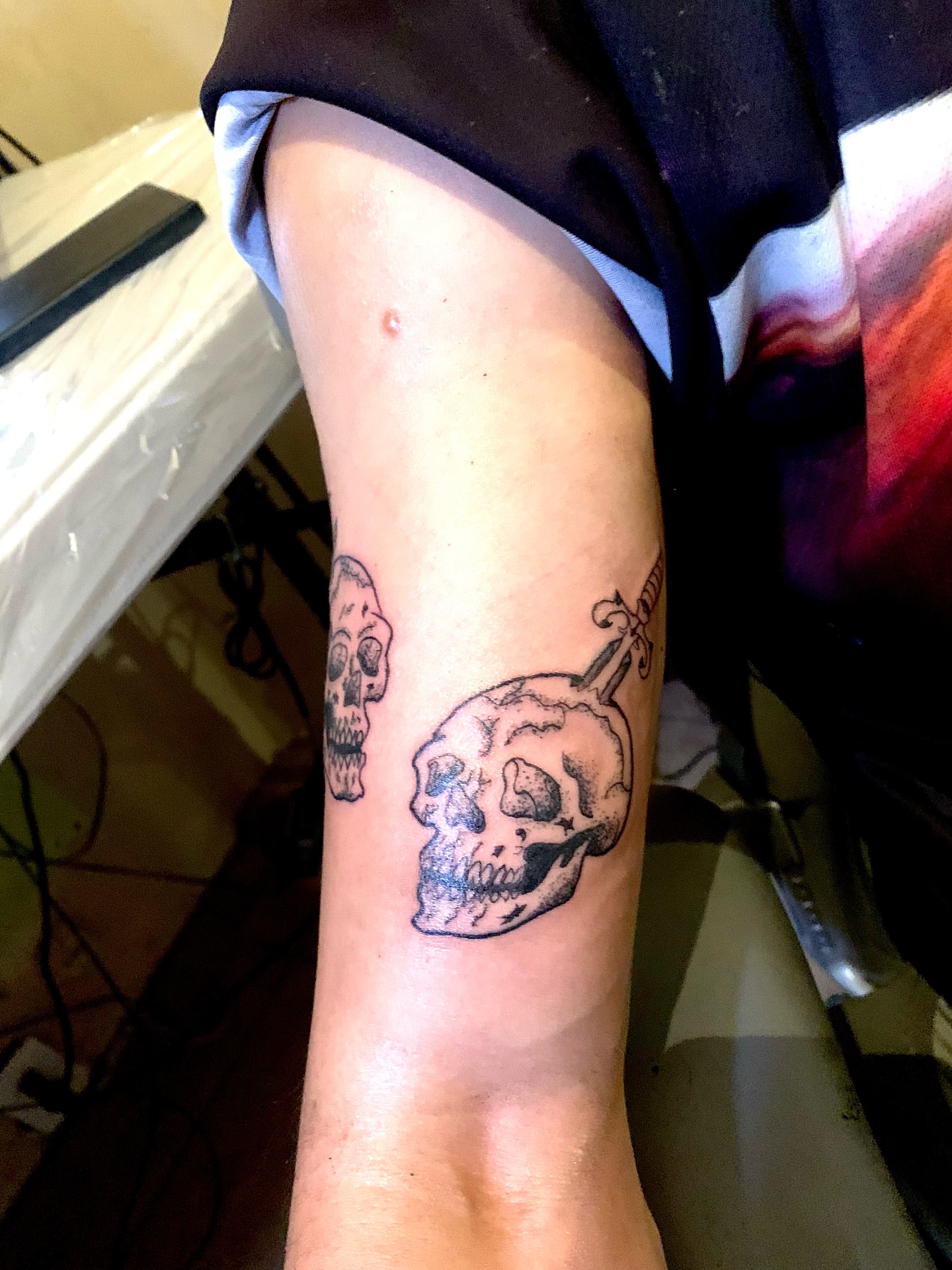 Tattoo by @wild_waves_ink — black_and_grey