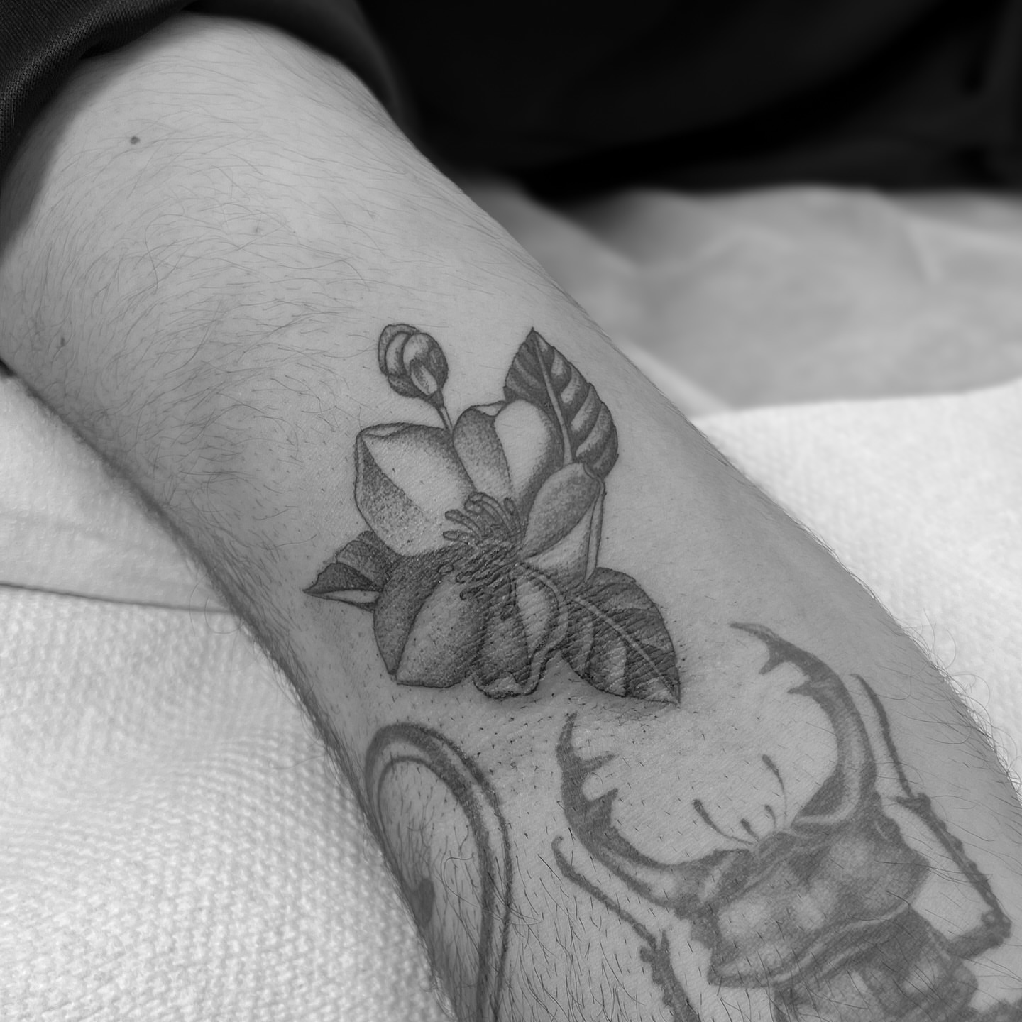 Tattoo by @emile_erikoff — black_and_grey