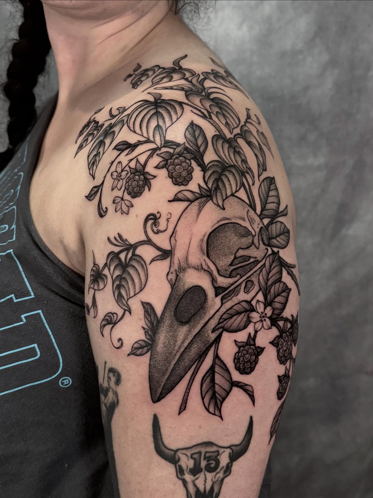 Tattoo by @hillary_blair — black_and_grey, realism