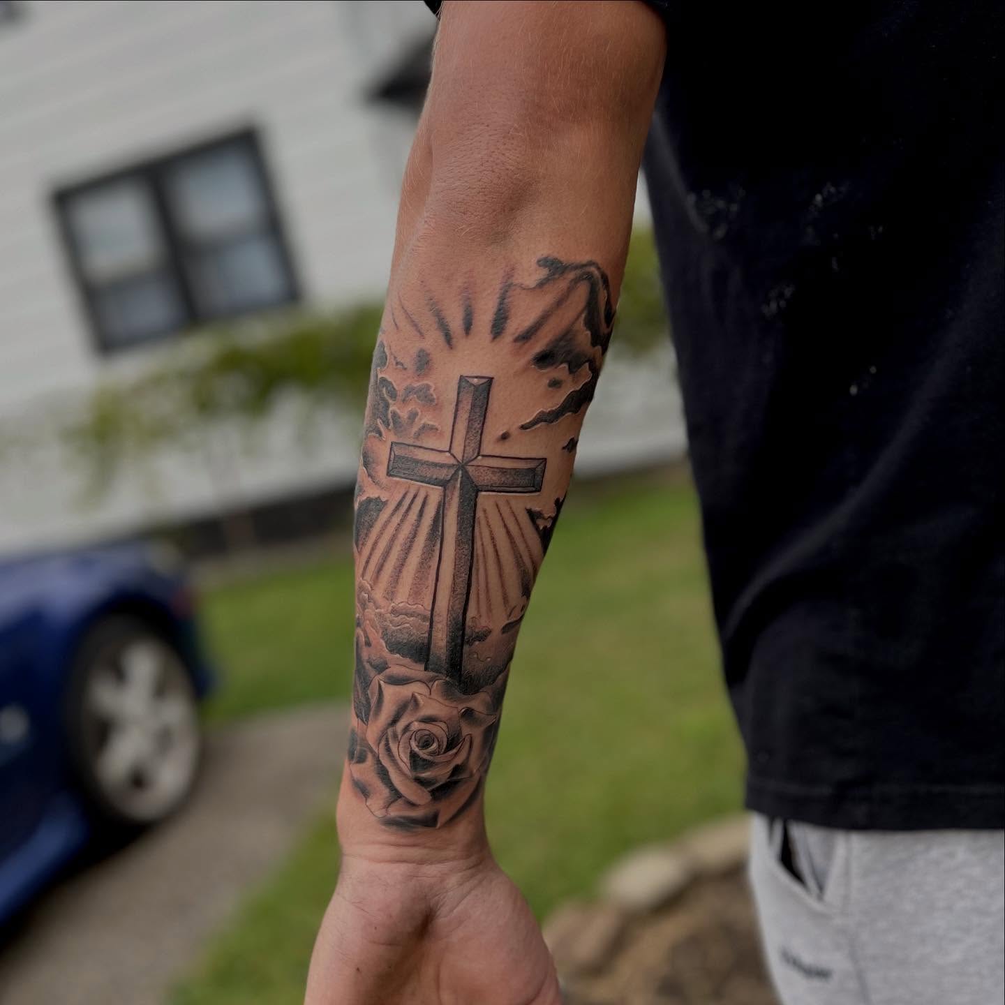 Tattoo by @andrewwatkinstattoos — black_and_grey