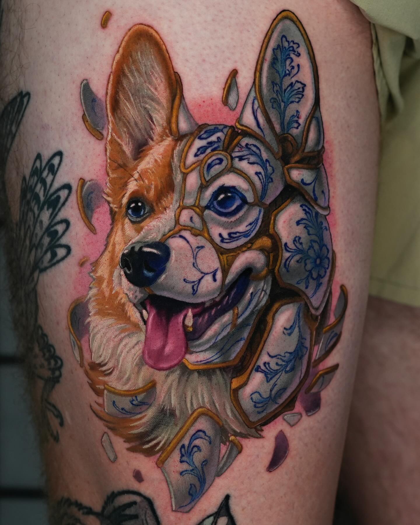 Tattoo by @badcaseofpurpose — realism, dotwork