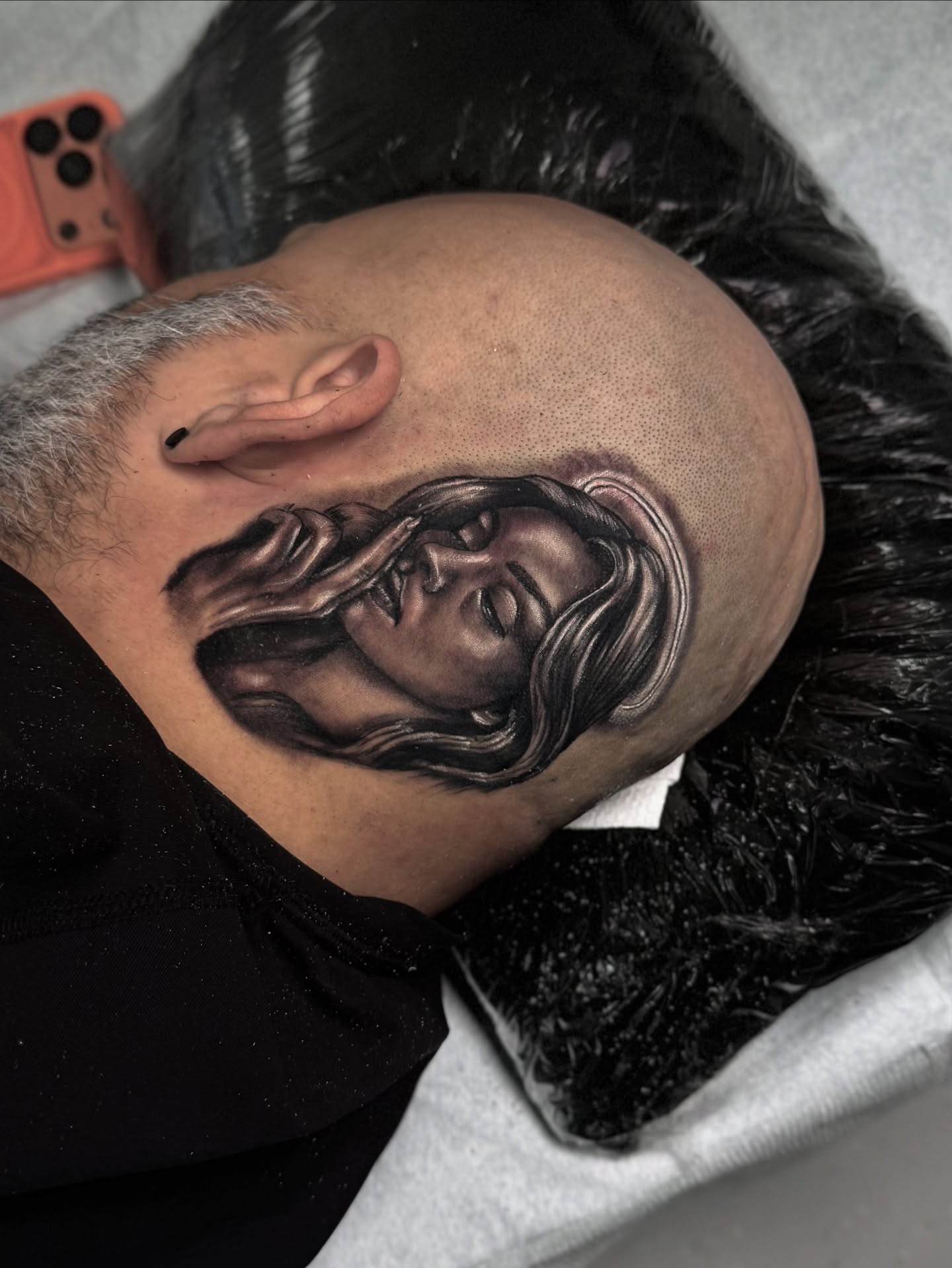 Tattoo by @eriktats13 — realism, black_and_grey