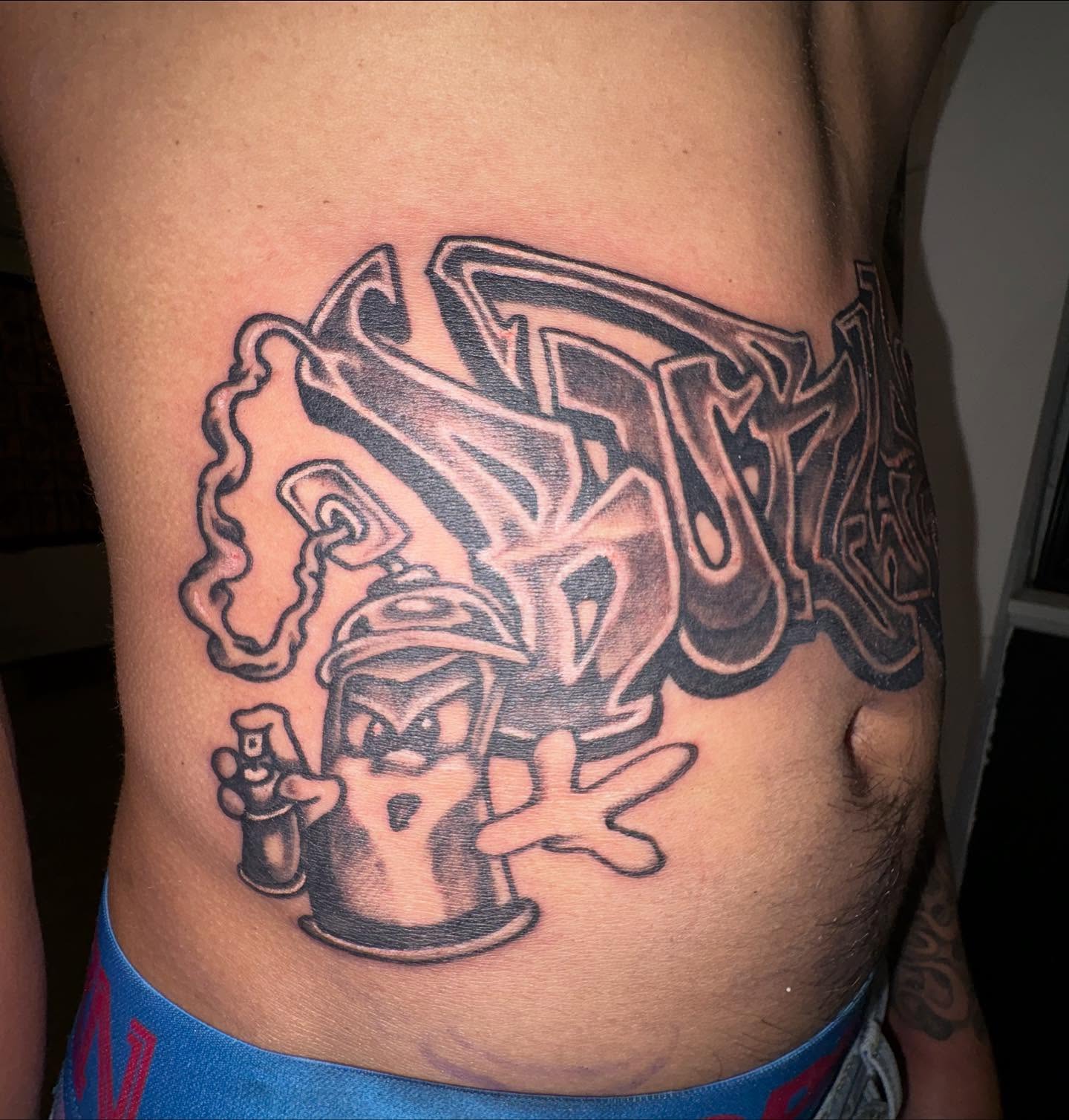 Tattoo by @fried_world — black_and_grey