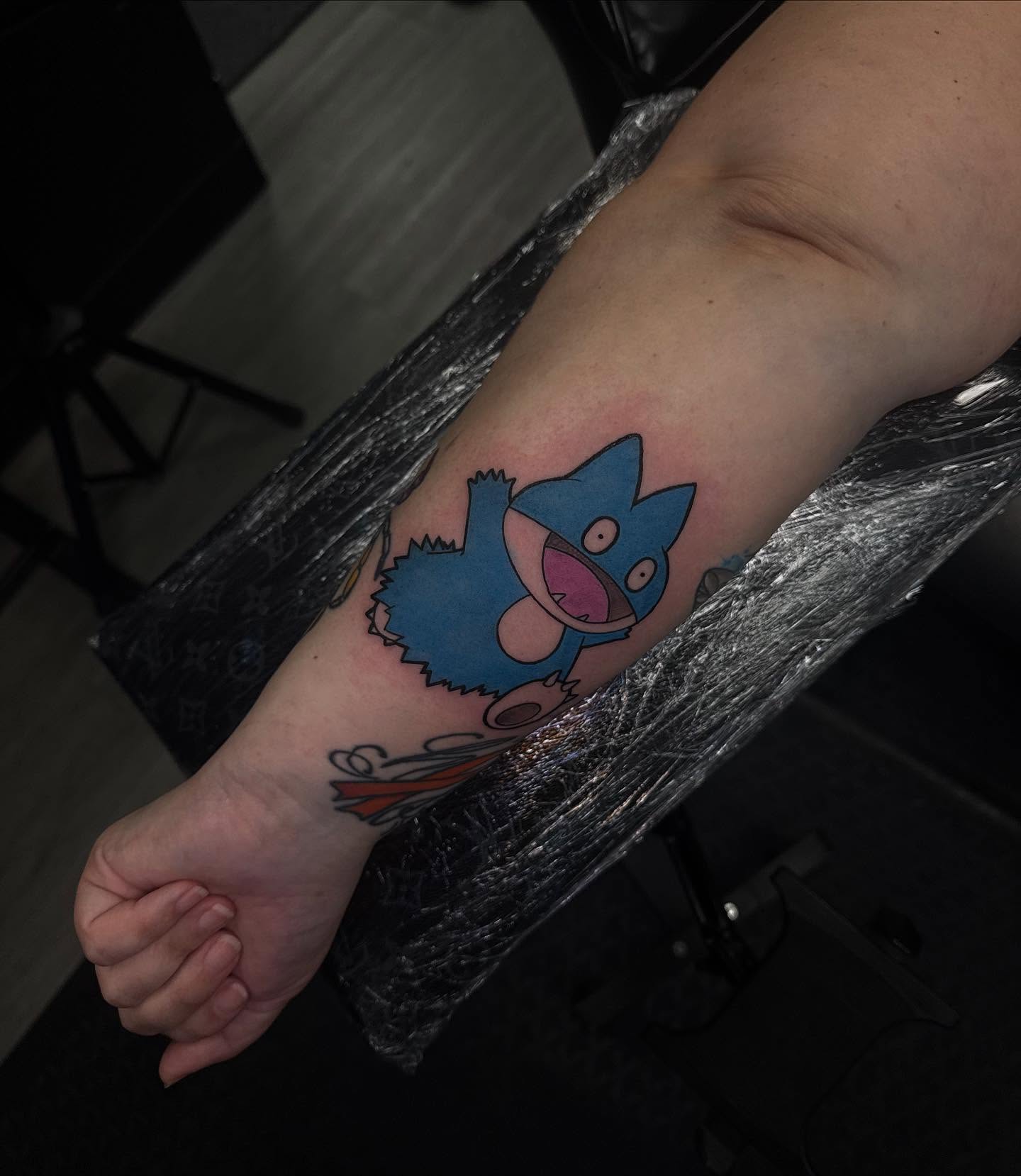 Squirtle new school tattoo on the forearm by Smuk One