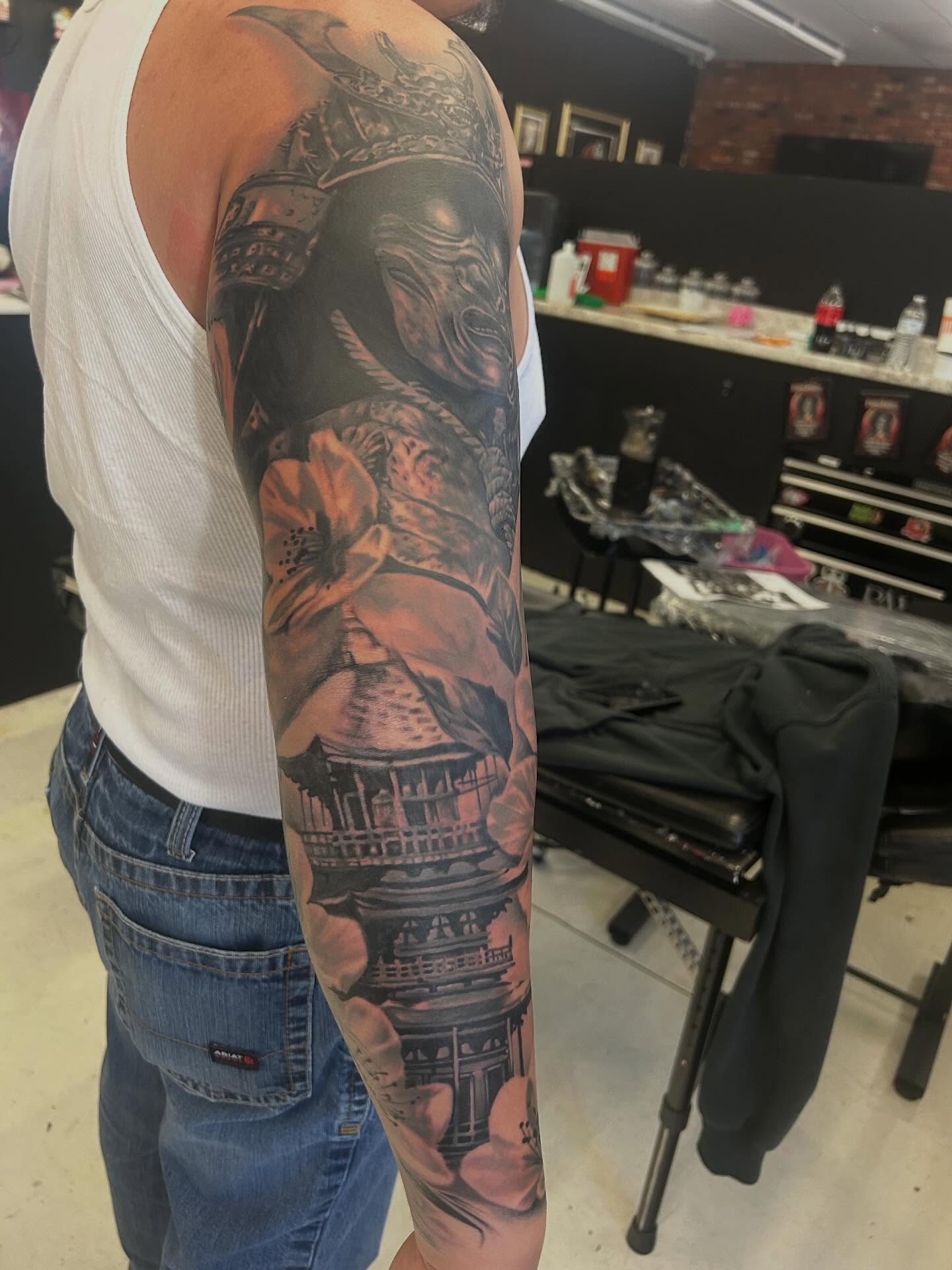 Tattoo by @kristyrvs — black_and_grey, realism