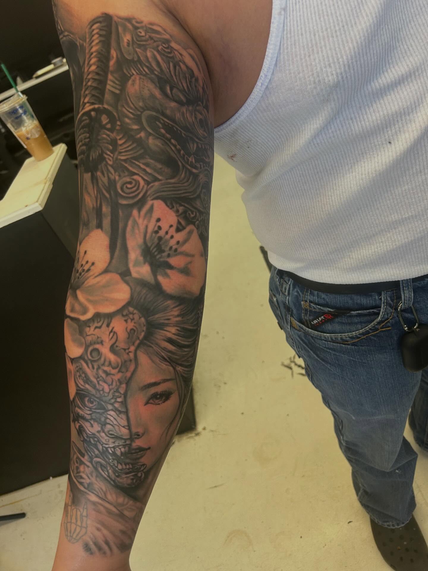 Tattoo by @kristyrvs — japanese_irezumi, realism