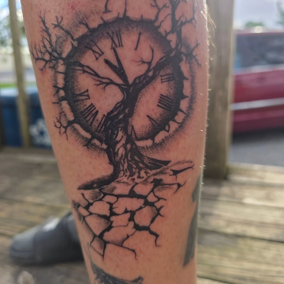 Tattoo by @bonesybettystattoos — black_and_grey, dotwork