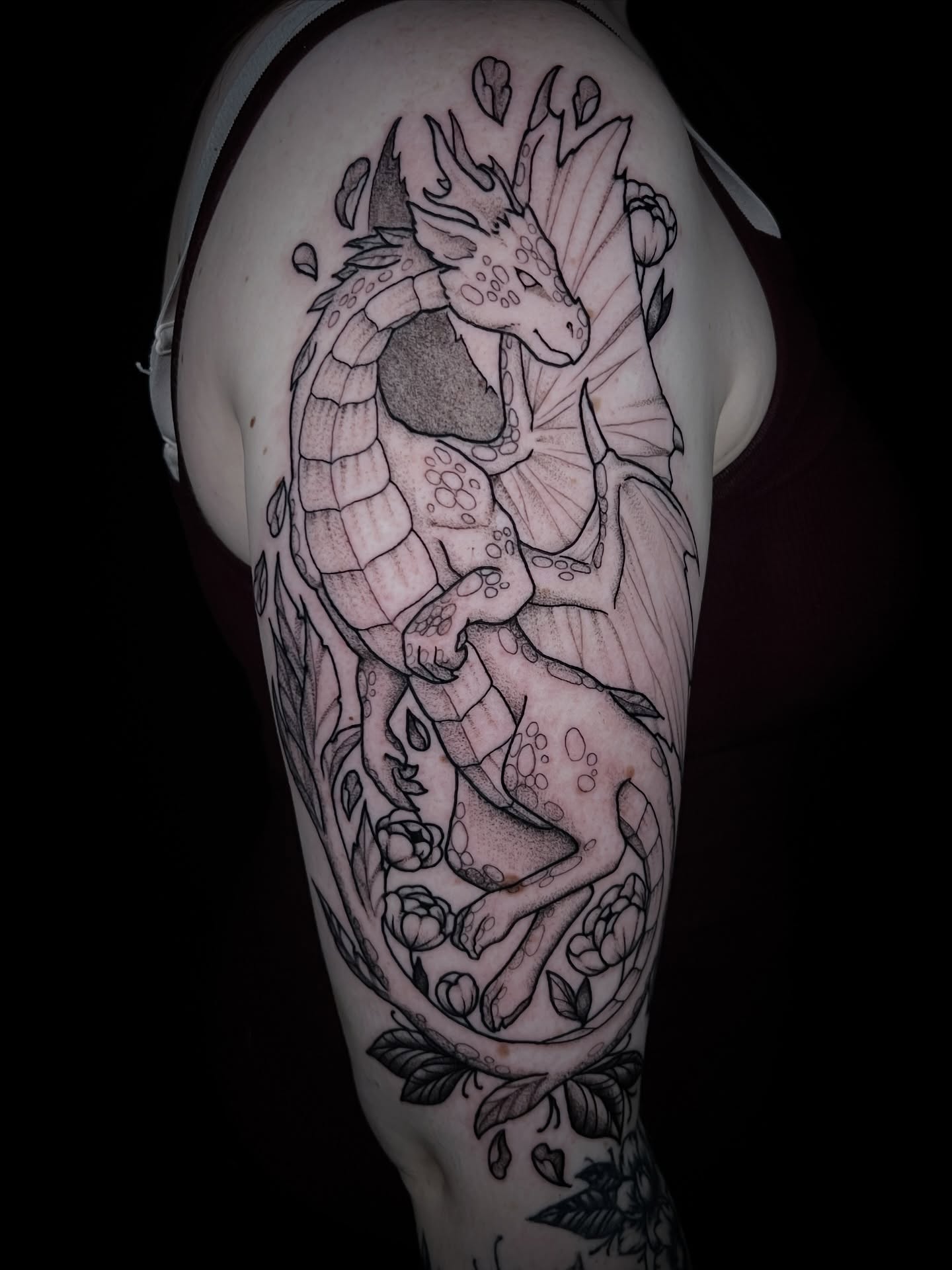 Tattoo by @d.lucian.tattoos — black_and_grey, realism