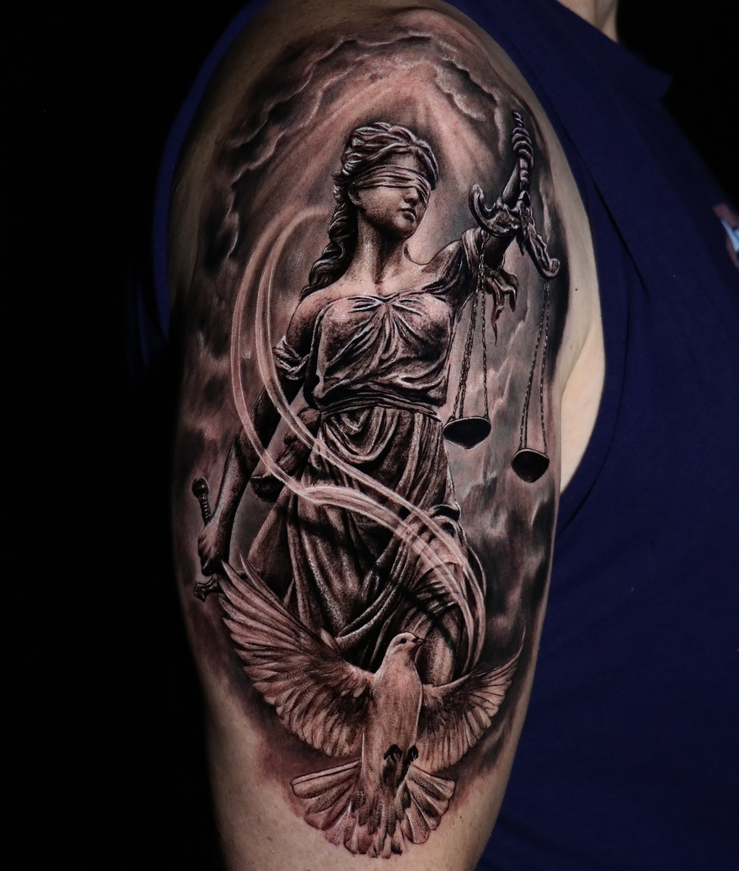 Tattoo by @fer703 — realism, black_and_grey