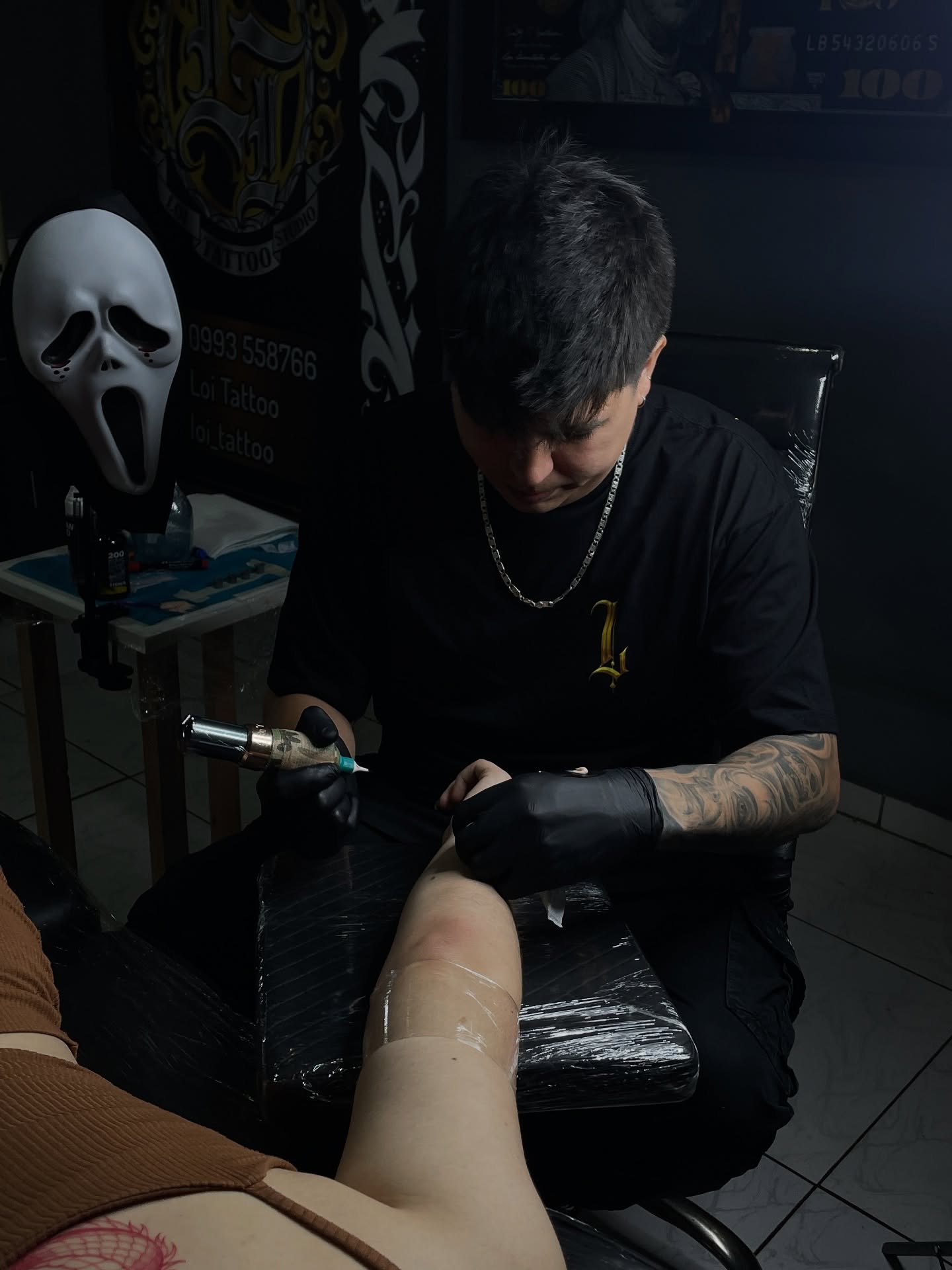Tattoo by @sebastrussy — black_and_grey