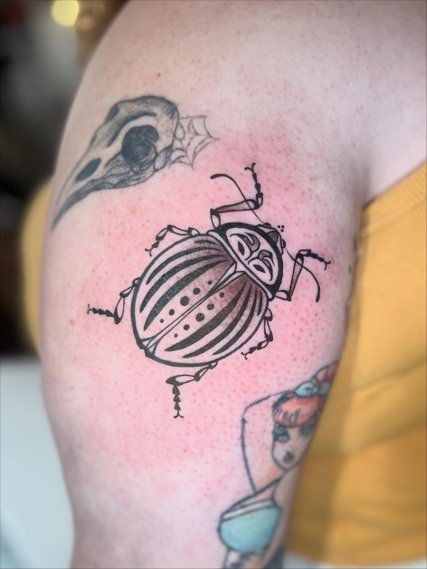 Tattoo by @zoeloutattoo — dotwork, realism