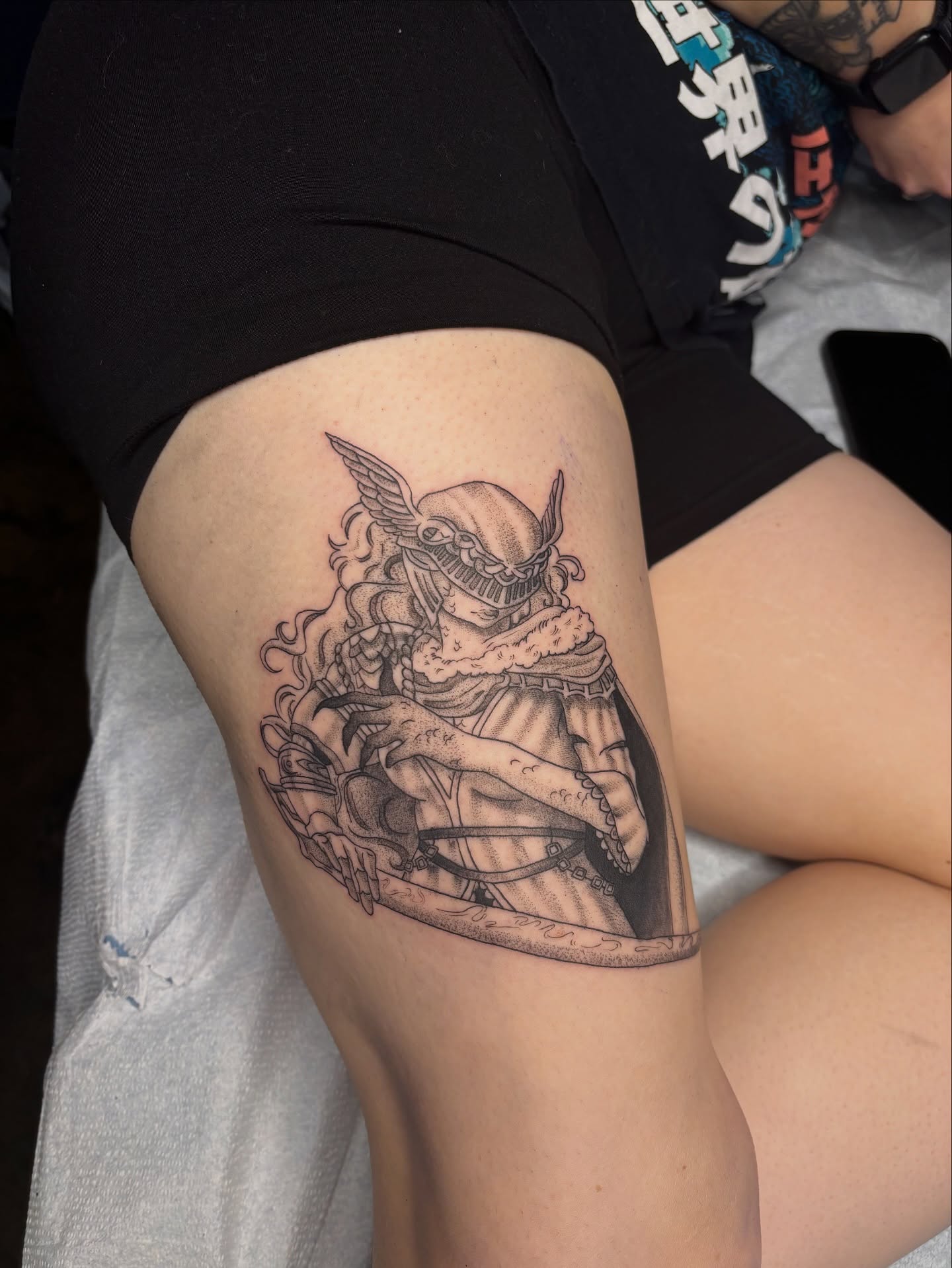 Tattoo by @fernwilds_tattoo โ black_and_grey