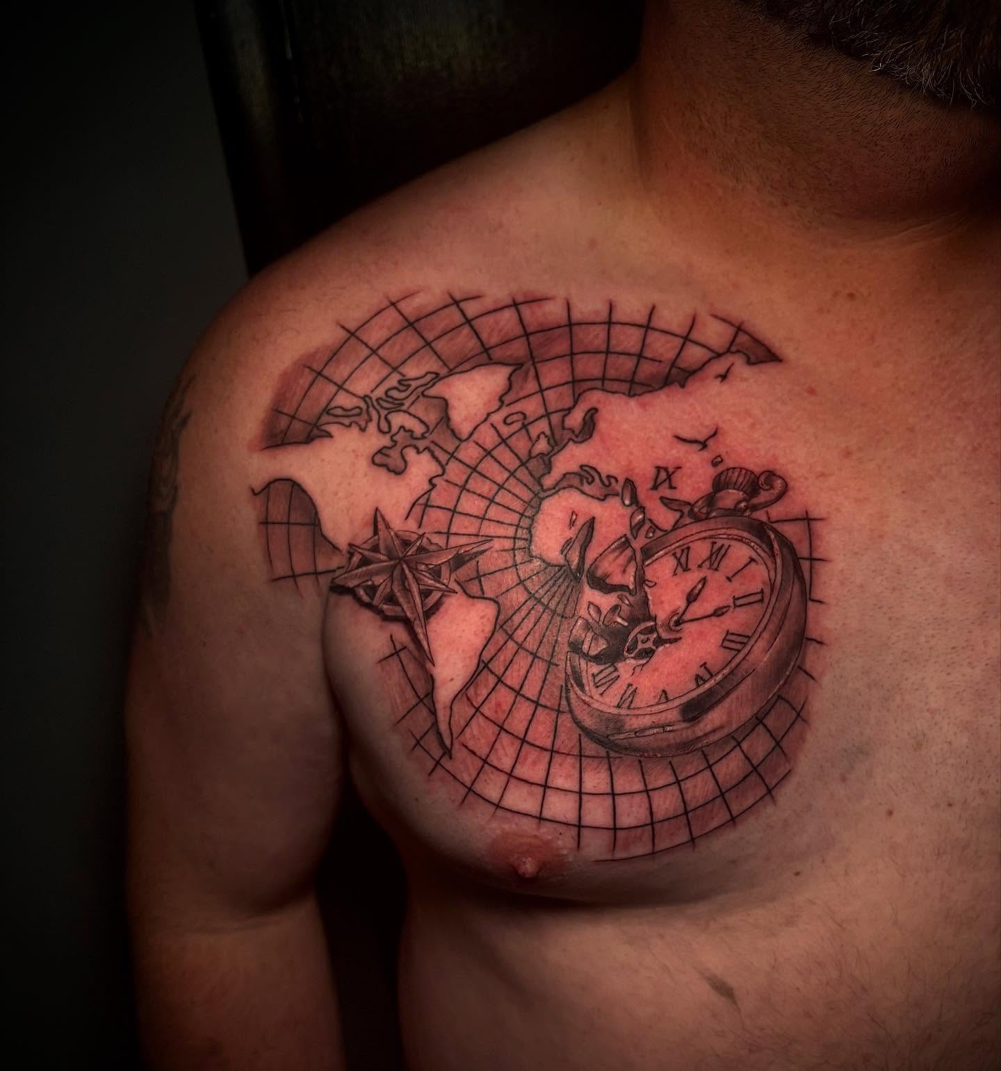 Tattoo by @tattoosbypatt_ — black_and_grey, geometric