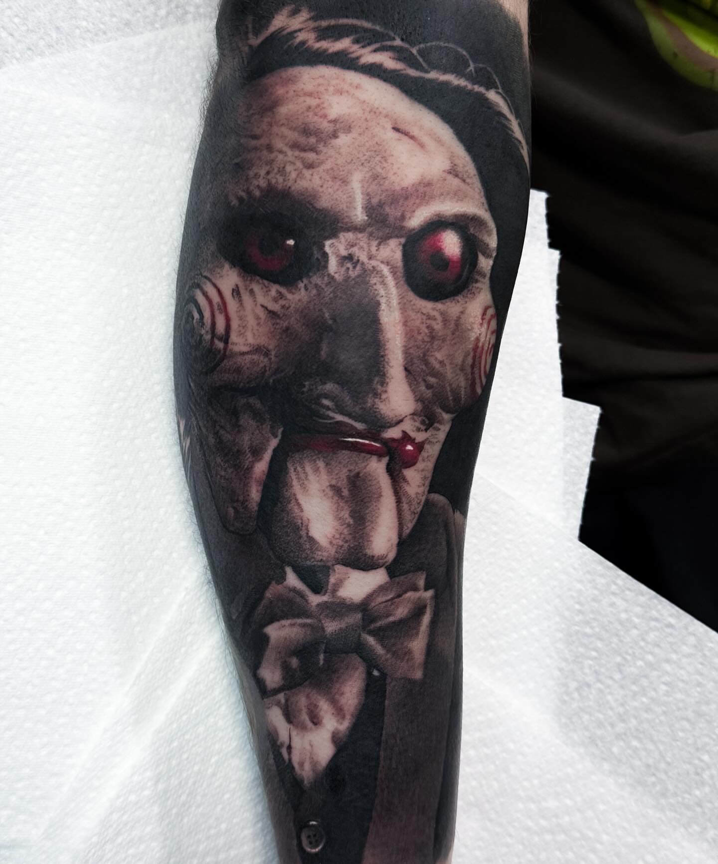 Tattoo by @rikkileetattoo — realism, dark_realism