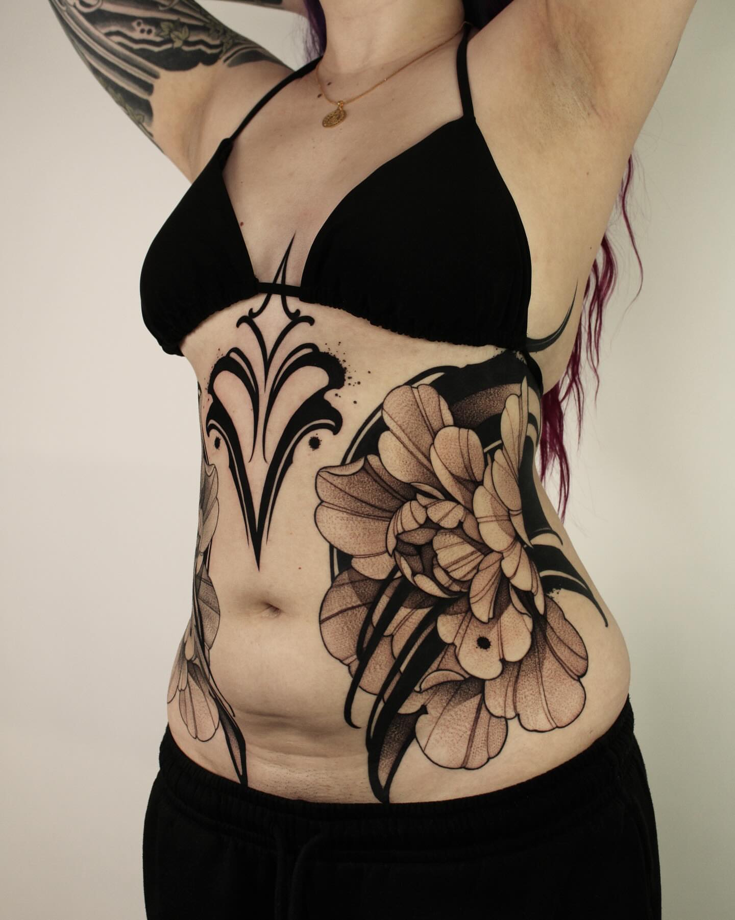 Tattoo by @hethtattoos — dotwork, black_and_grey