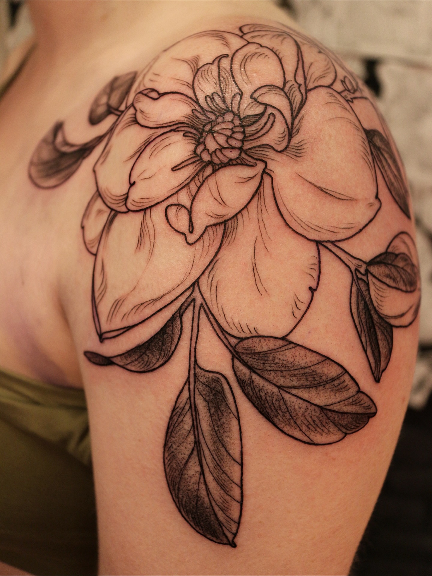 Tattoo by @summerbee_tattoo — black_and_grey