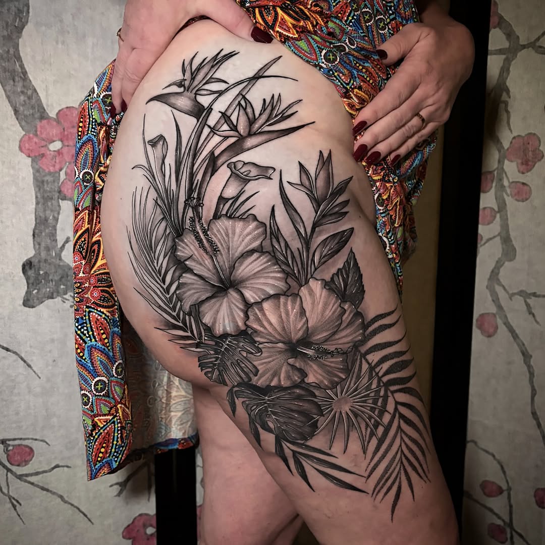 Tattoo by @mikelopeztattoo — black_and_grey, realism