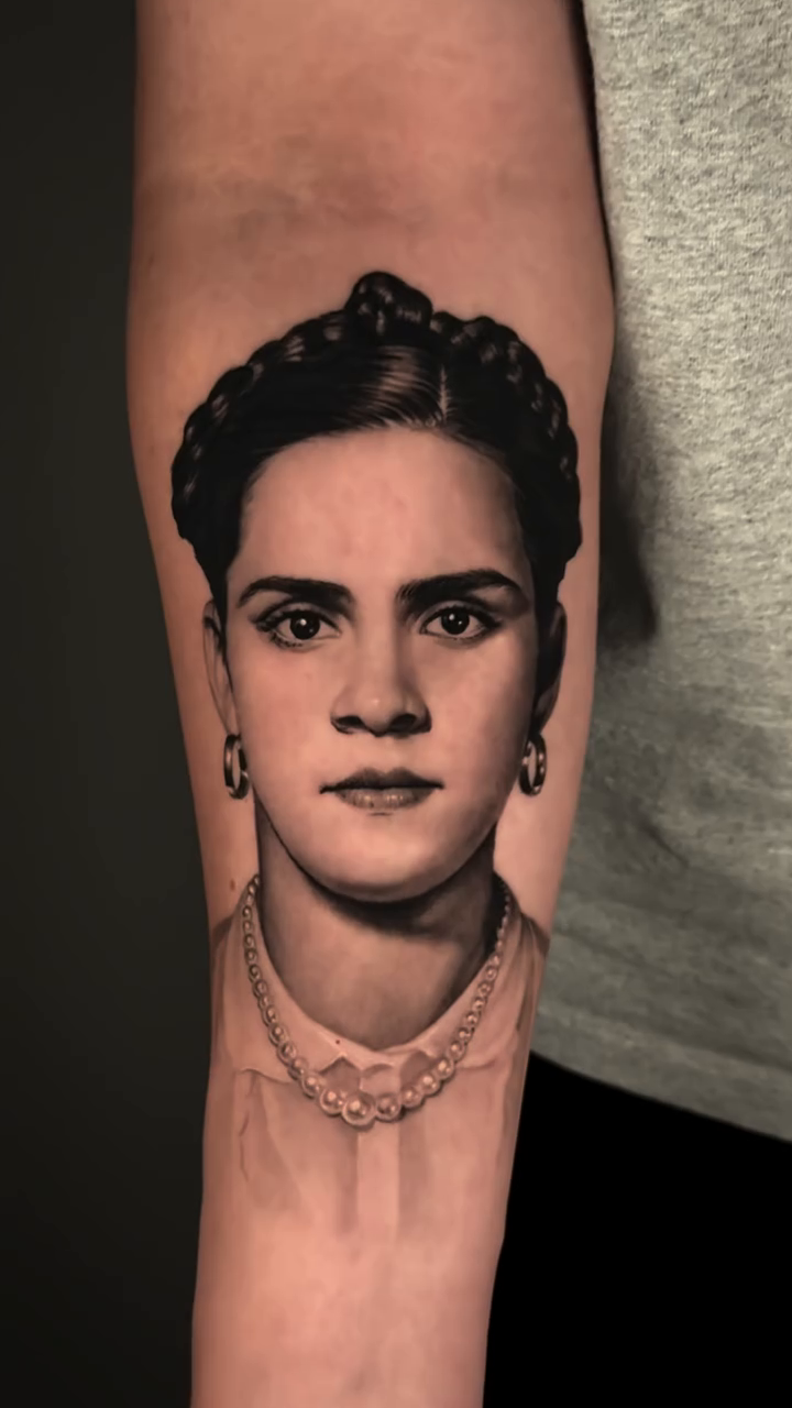 Tattoo by @catcastrotattoos — realism, black_and_grey