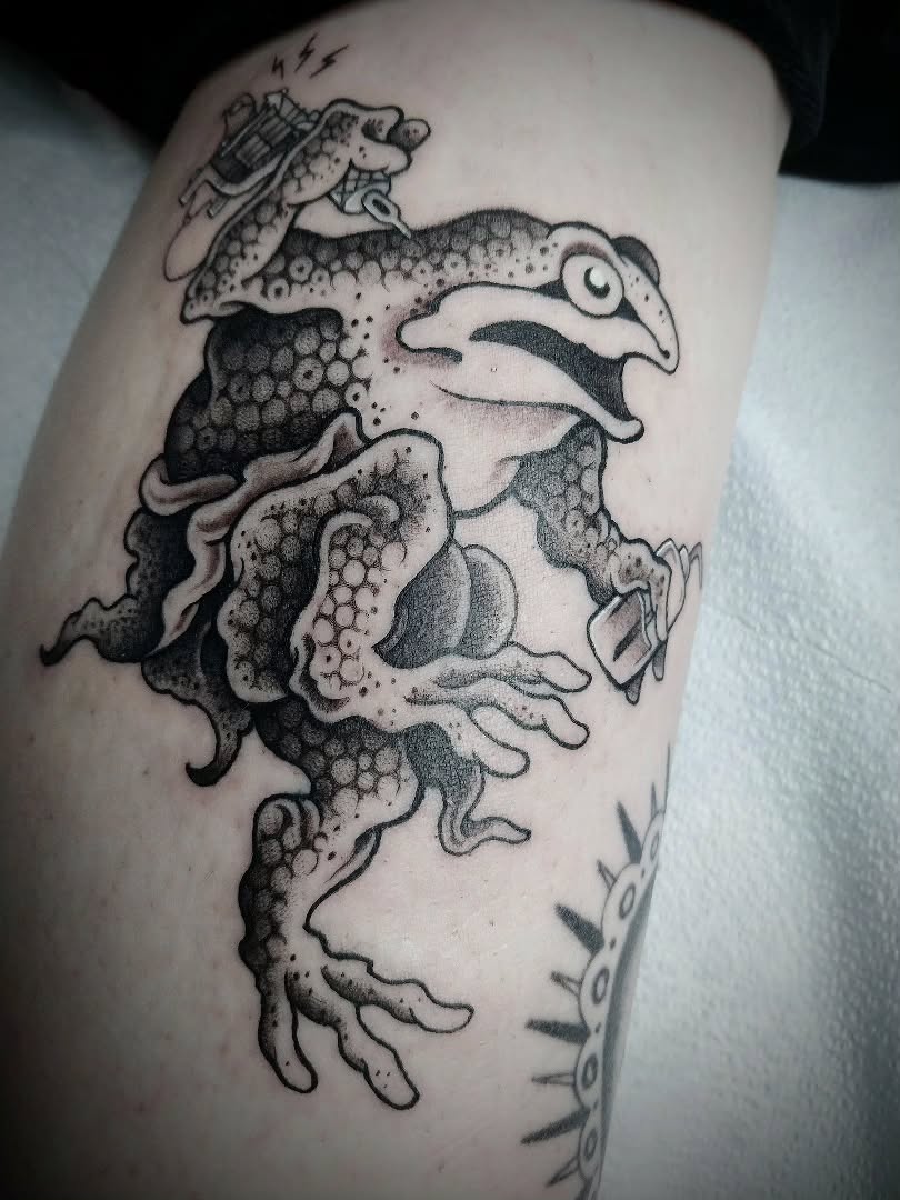 Tattoo by @gavingage_tattoo — dotwork