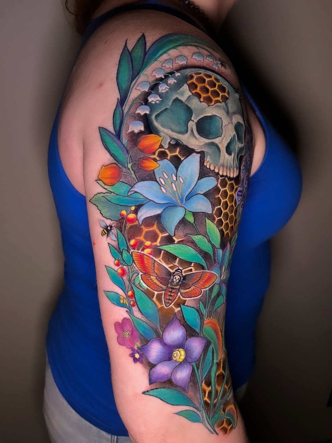 Tattoo by @pisces.moonchild.tattoos — realism, dark_realism
