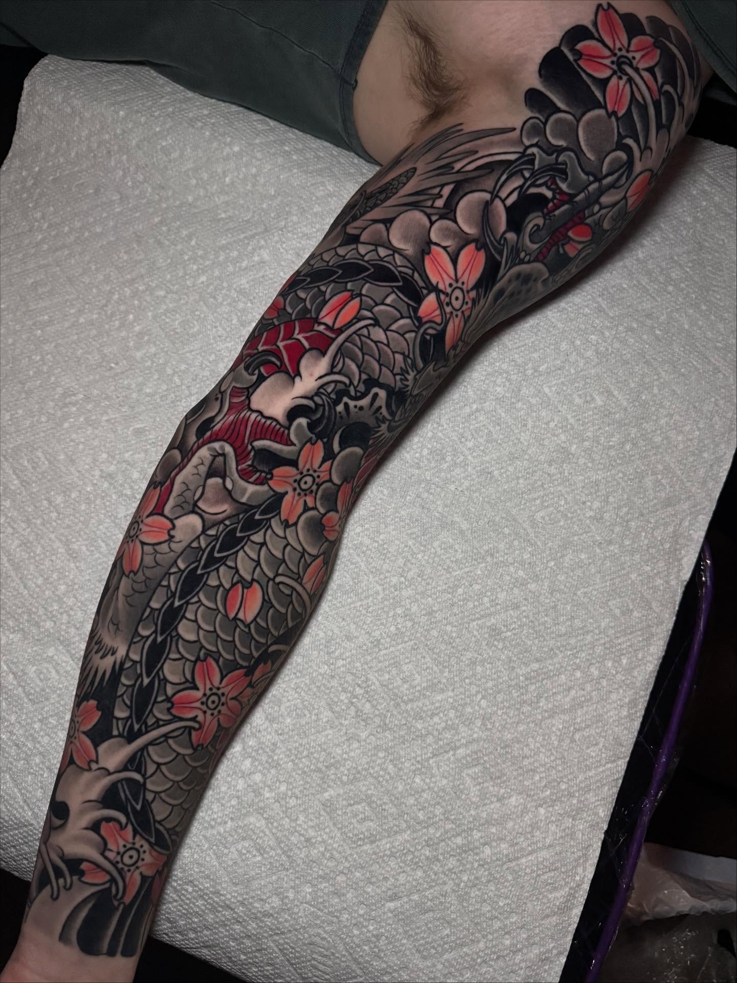 Tattoo by @taylormillstattoos — japanese_irezumi
