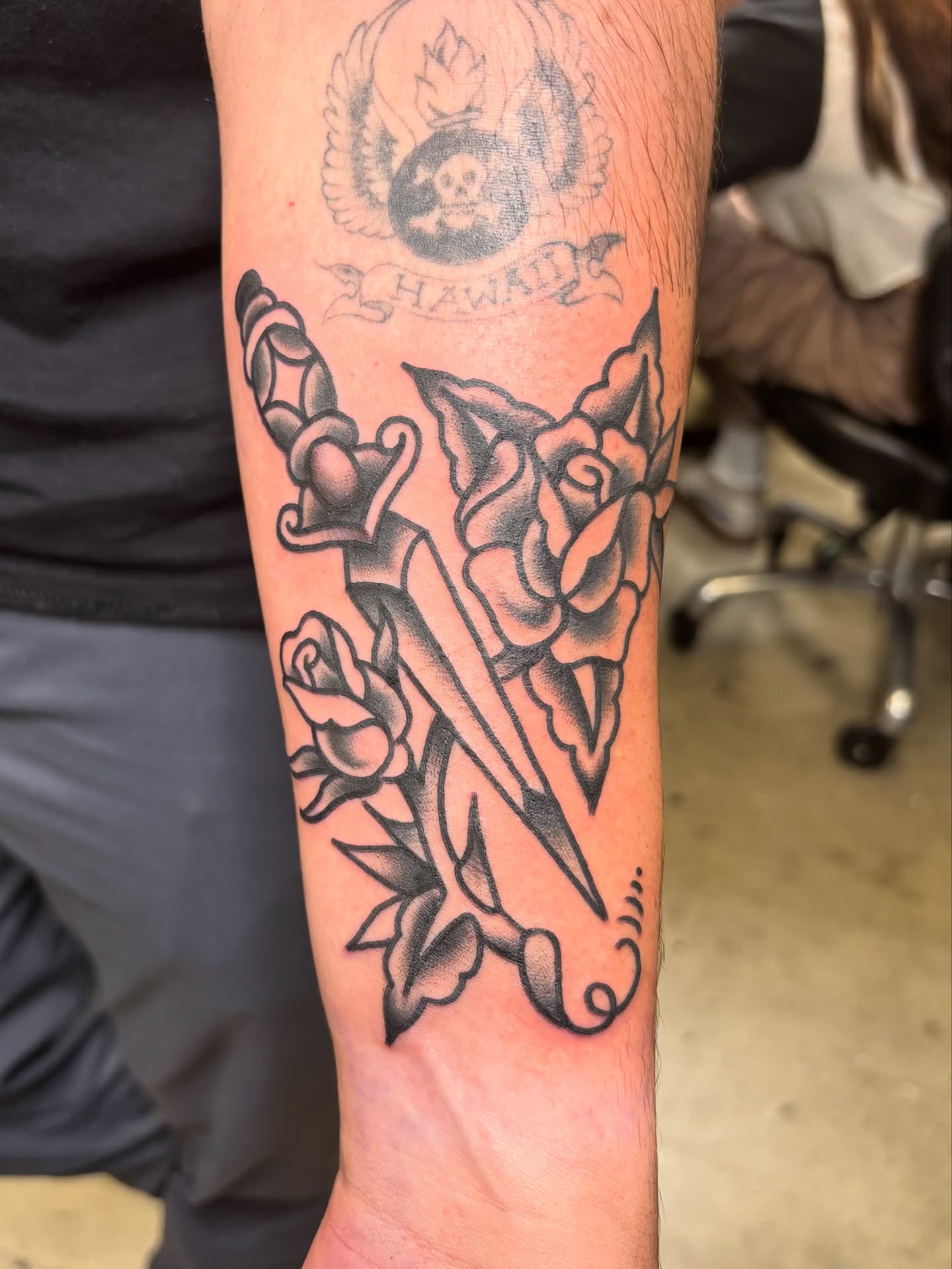 Tattoo by @joelietattoos β american_traditional, black_and_grey