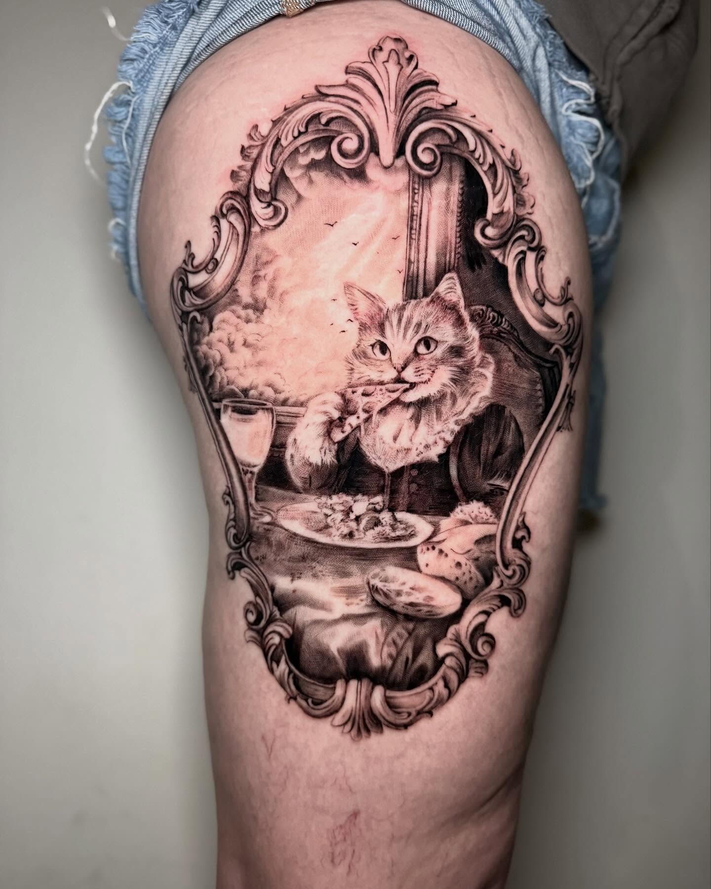 Tattoo by @onespeedtattoo — realism, black_and_grey