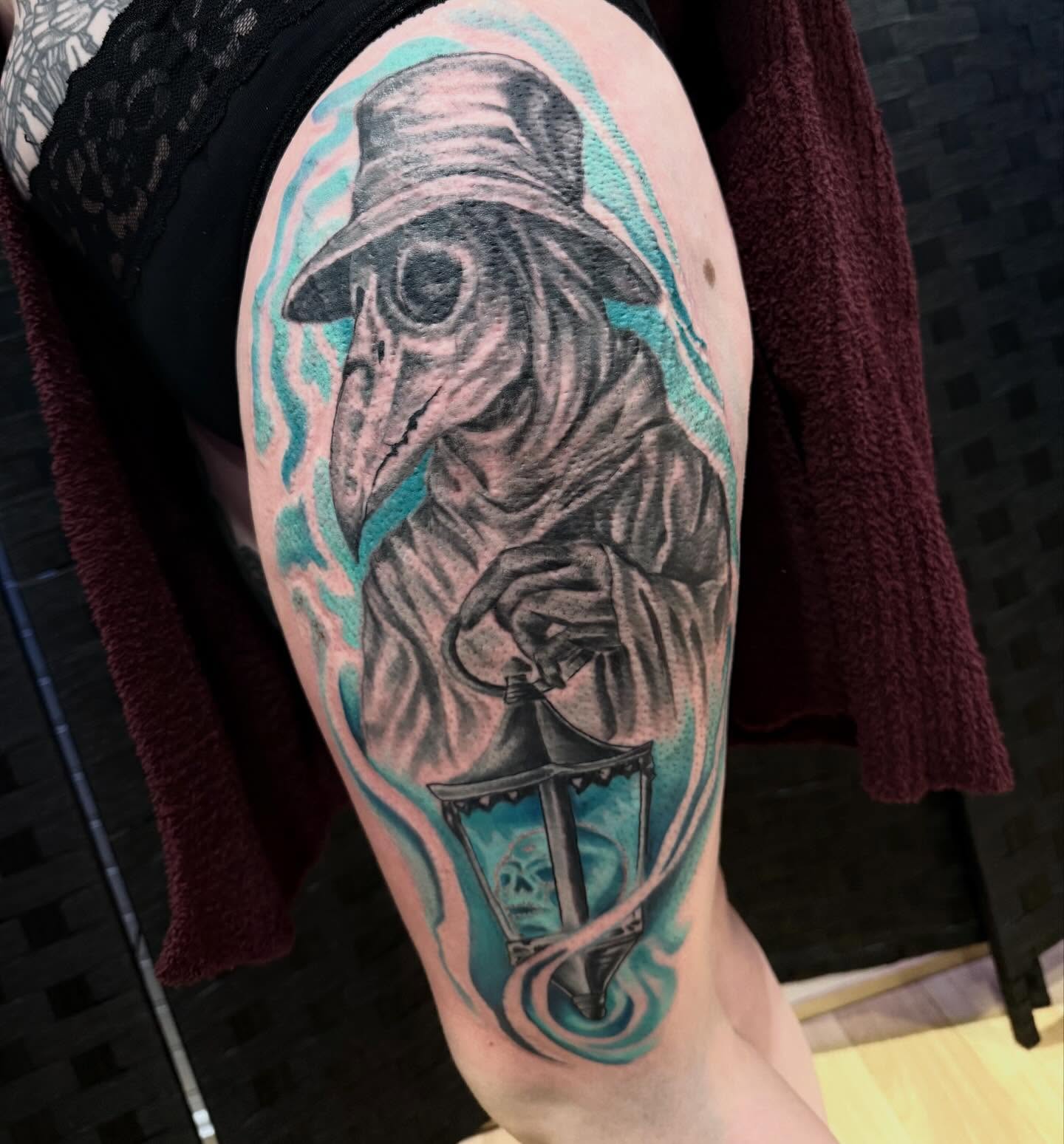 Tattoo by @tylerboltink — black_and_grey, realism