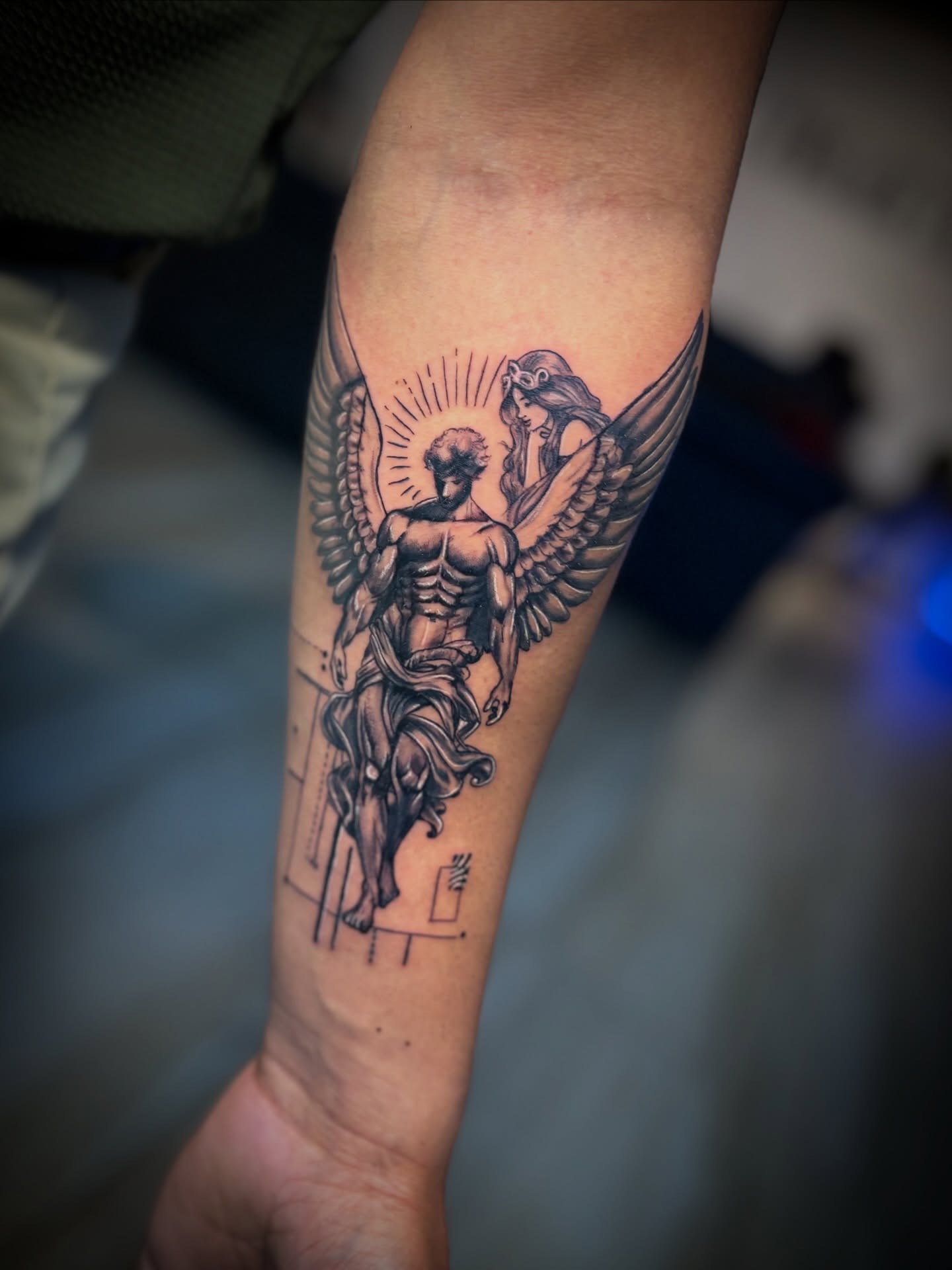 Tattoo by @inkedbyneet — black_and_grey, realism