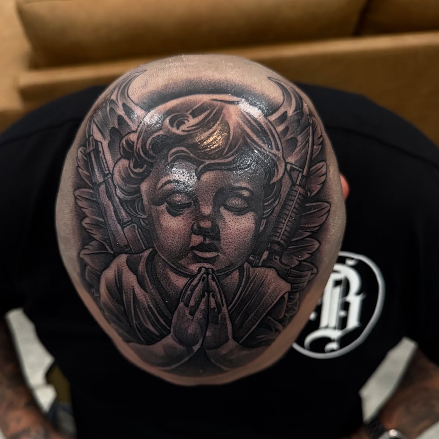 Tattoo by @bigtoons21 — dotwork, black_and_grey