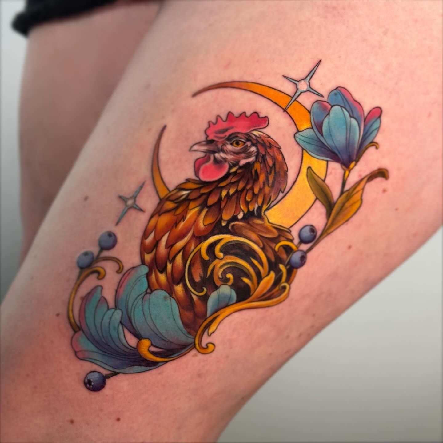 Tattoo by @savsky_tattoo — new_school, watercolor