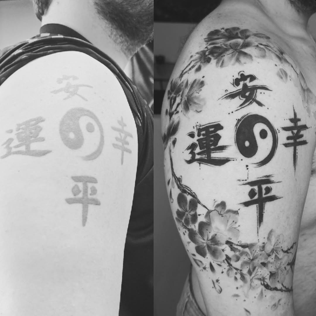 Tattoo on the shoulder by BoogaInk